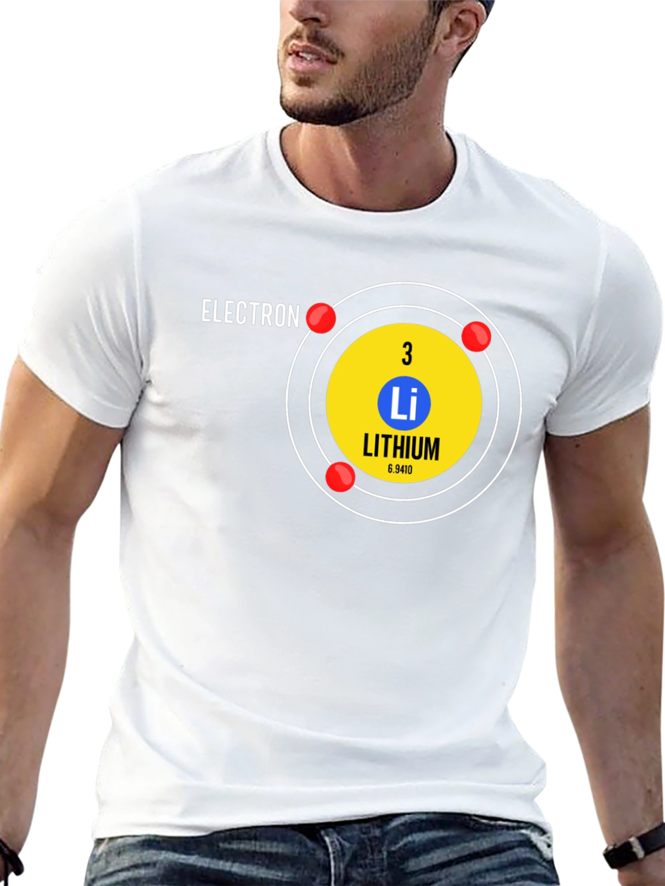 Lithium Atom T-Shirt - Science Geek Tee - 13