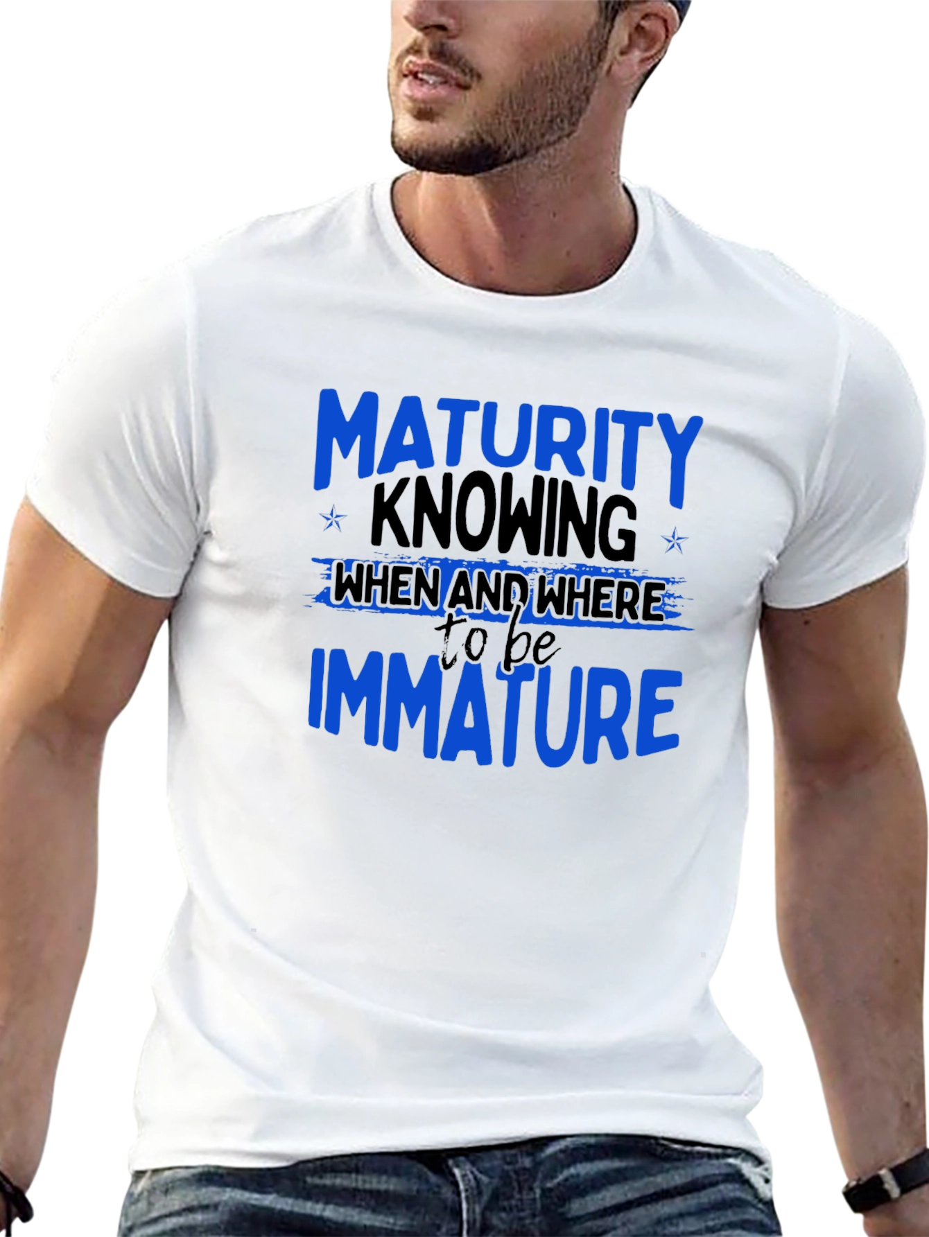 Black Maturity Knowing T-Shirt - Funny Sarcastic Tee view 13