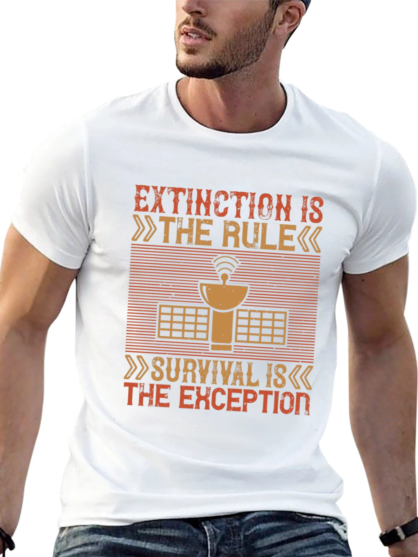 Black Extinction Rule Satellite Graphic T-Shirt view 13