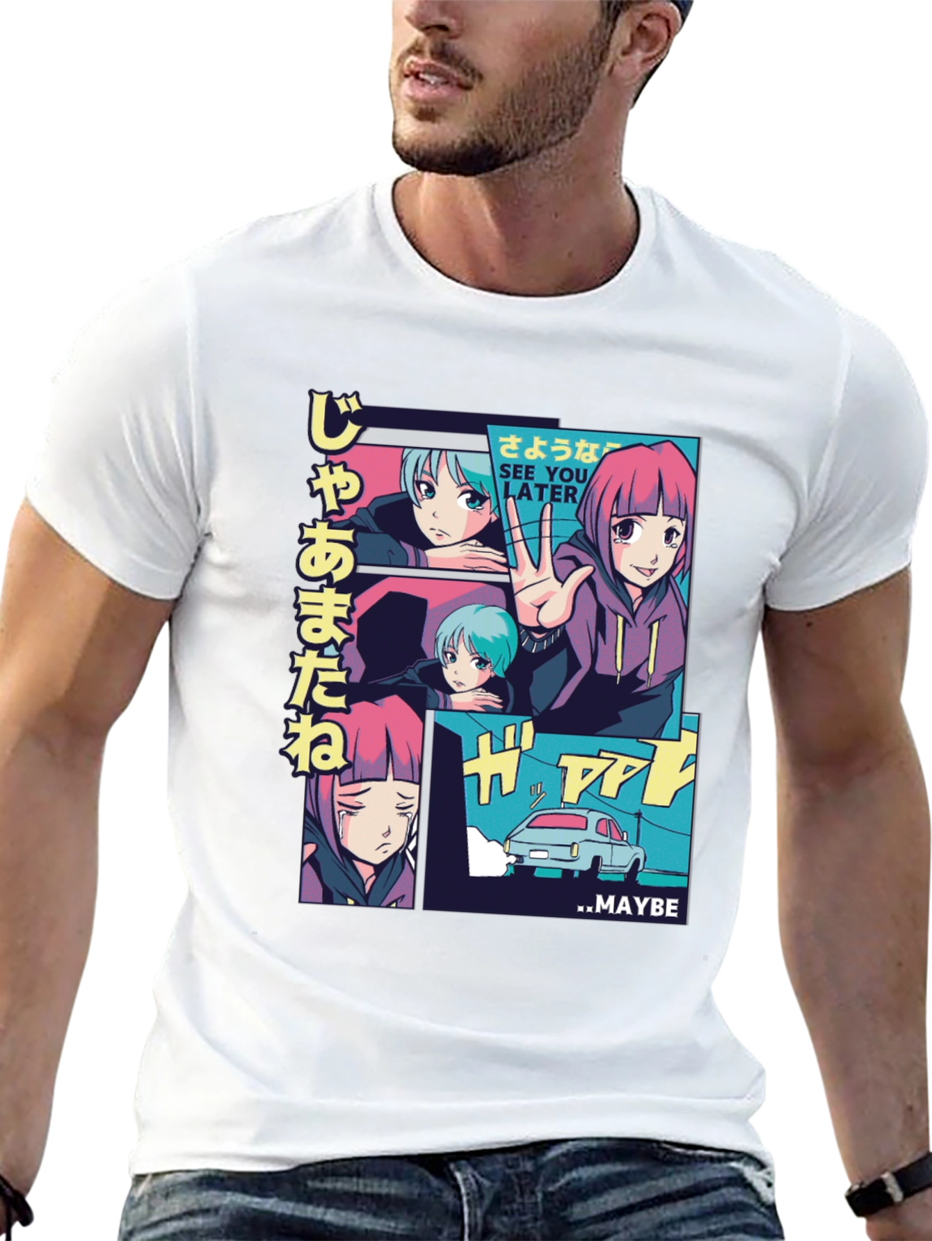 Anime Manga Style Graphic Tee - 13