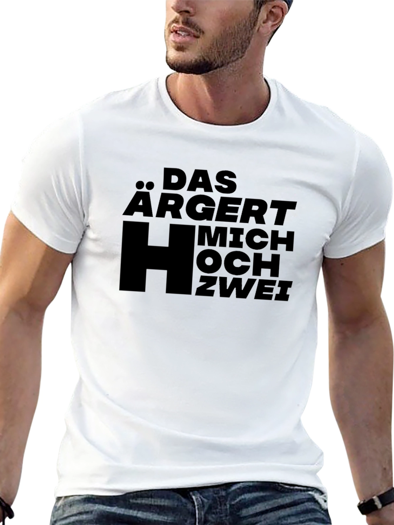 Black Das Argert Mich Hoch Zwei Black T-Shirt view 13