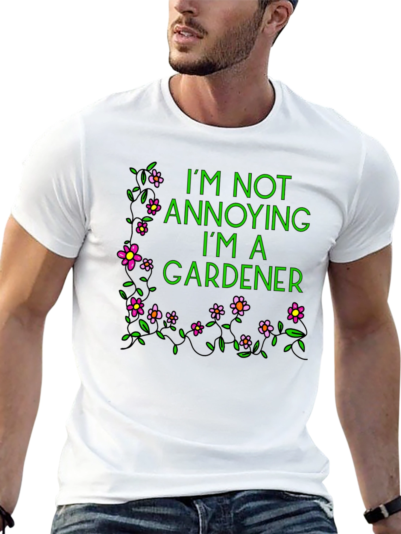 Black Gardener T-Shirt - I'm Not Annoying view 13