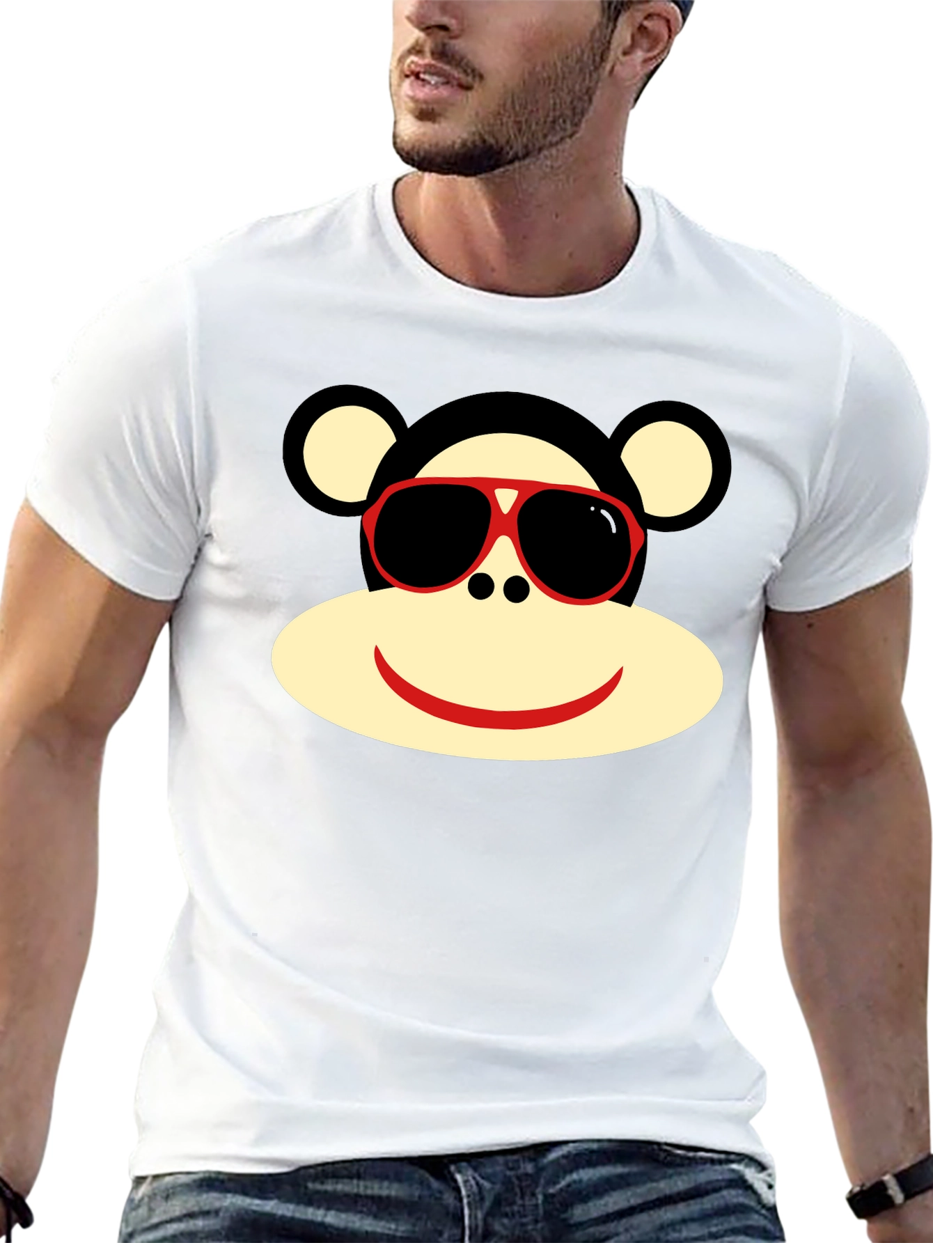 Black Sock Monkey T-Shirt - Fun Graphic Tee view 13