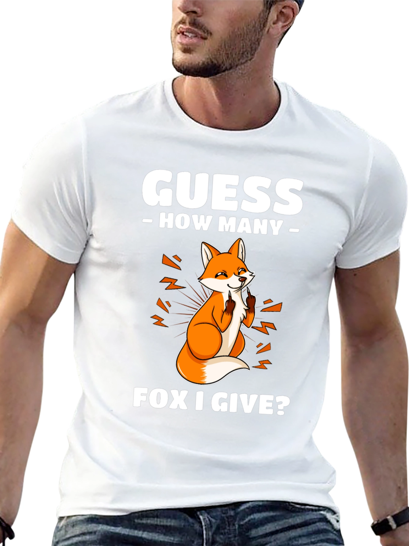 Black Guess How Many Fox I Give T-Shirt view 13