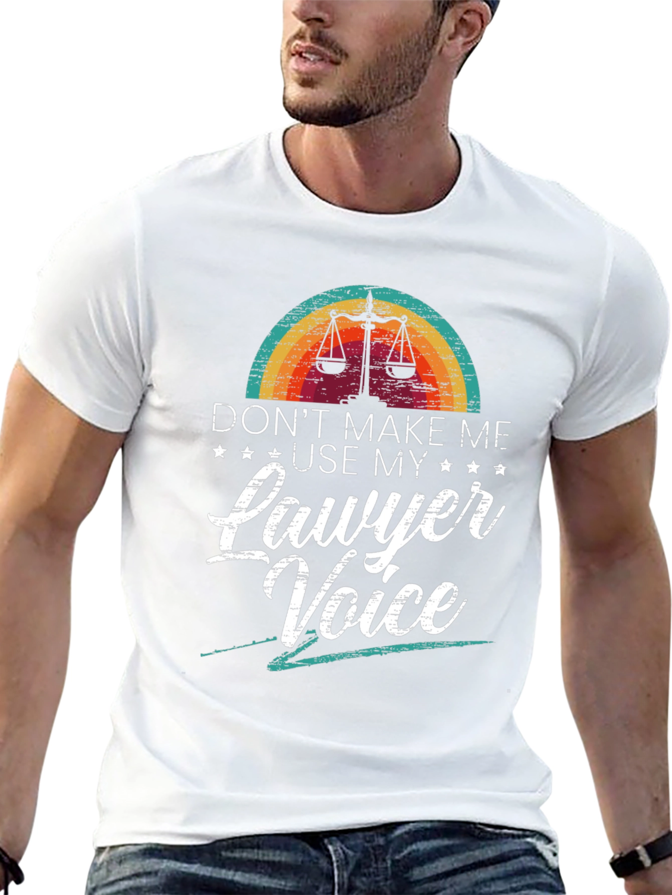 Black Lawyer Voice T-Shirt - Attorney Gift view 13