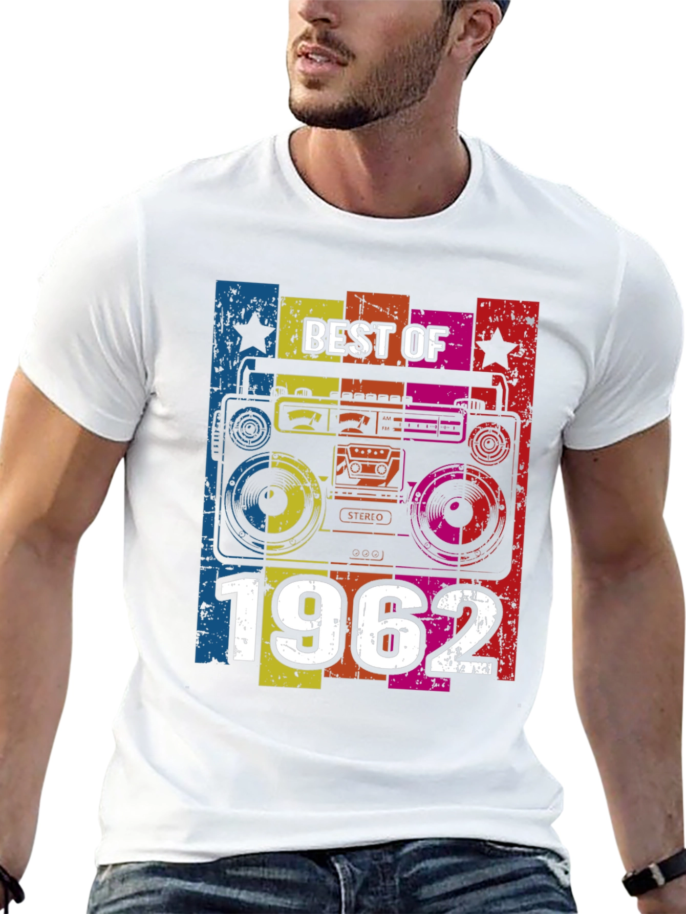 Black Best of 1962 Boombox Graphic Tee view 13