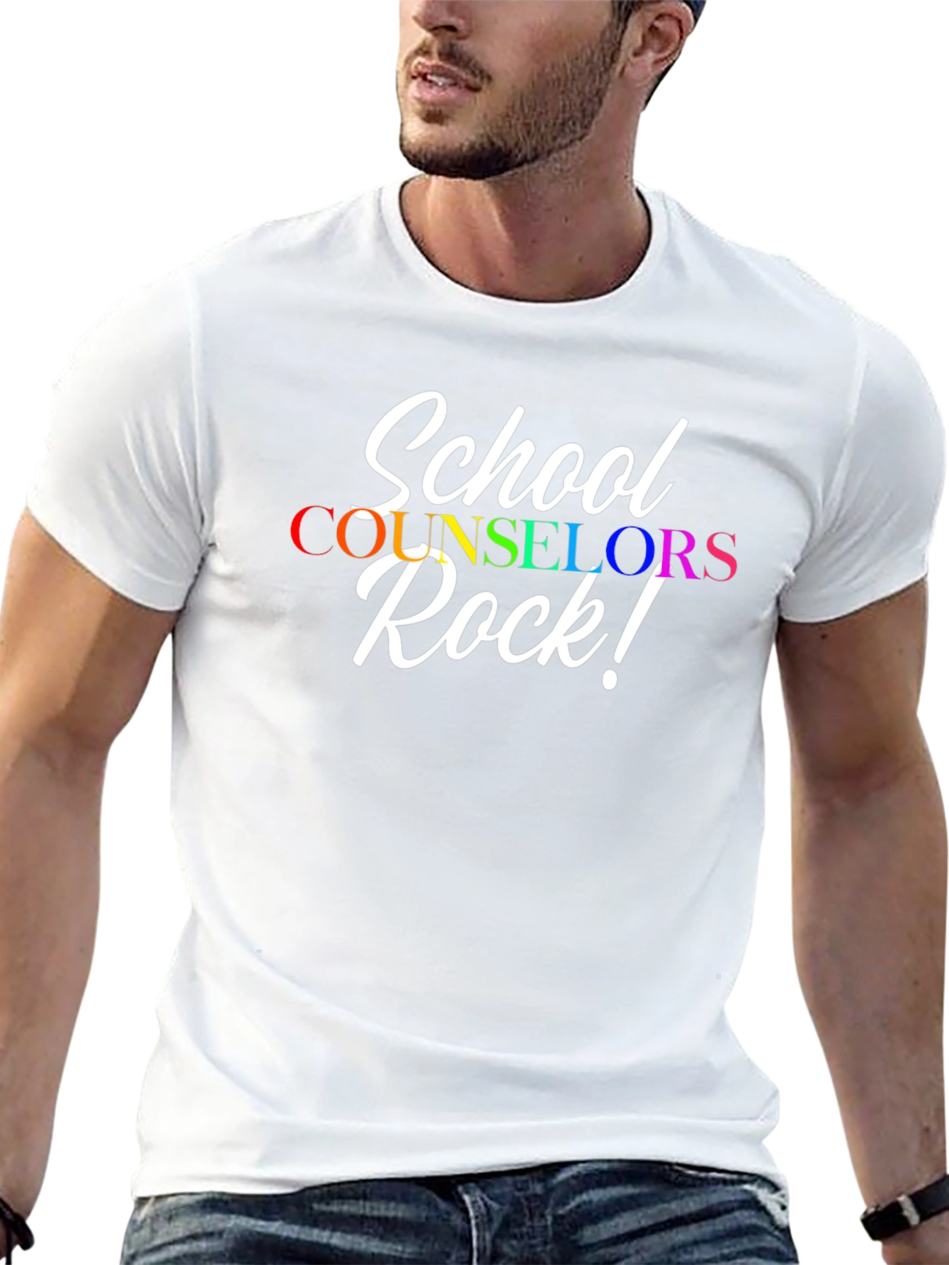 Black School Counselors Rock T-Shirt view 13