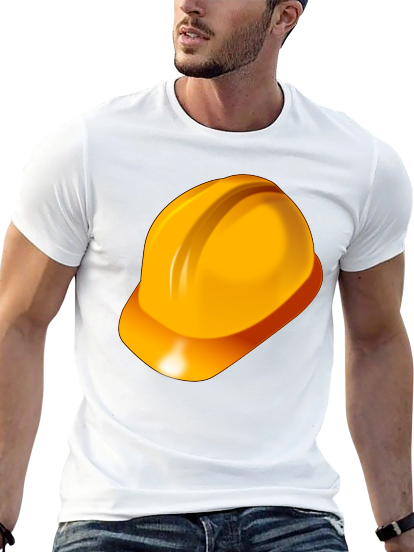 Black Construction Hard Hat T-Shirt - Safety First! view 13