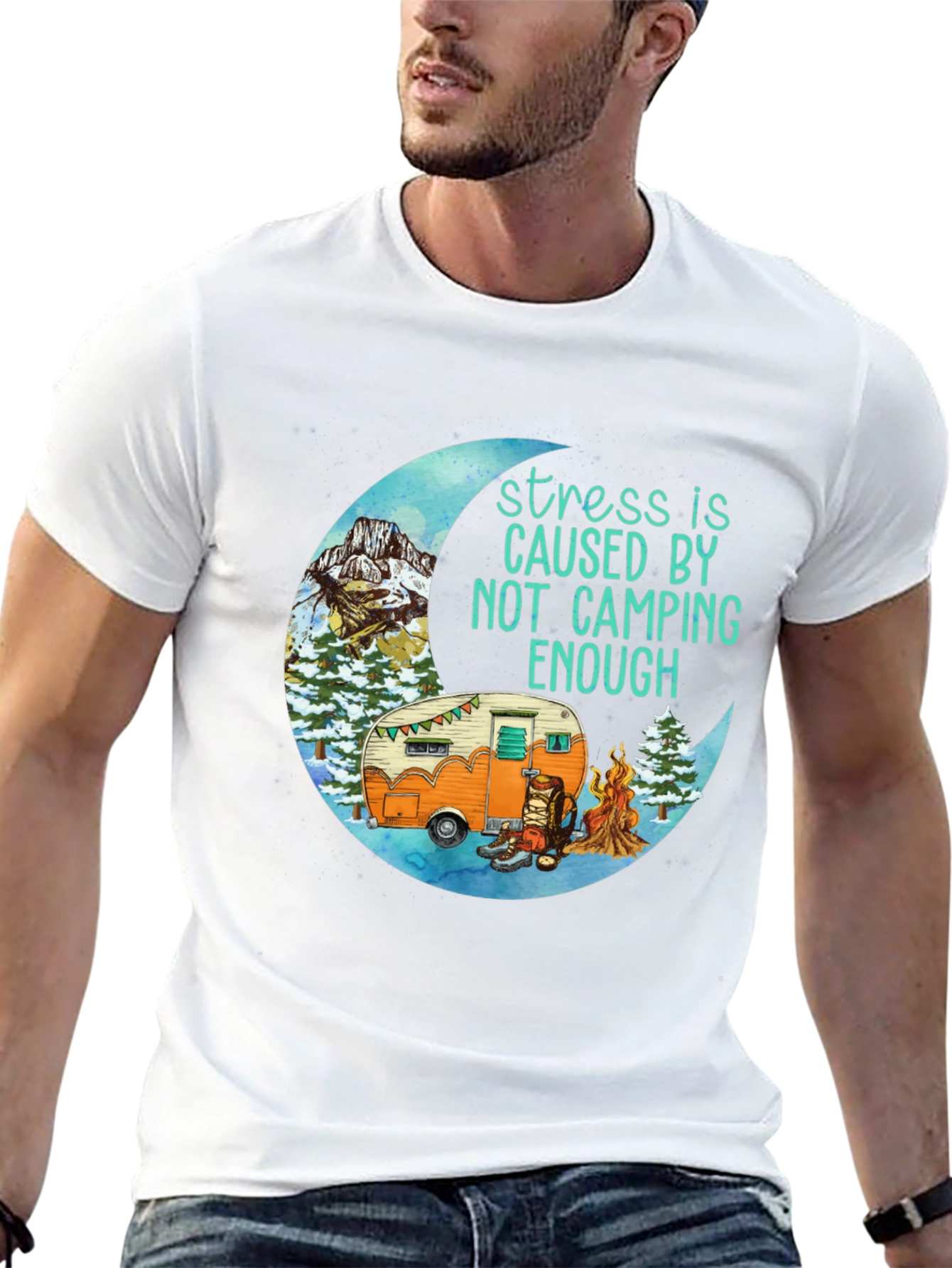 Camping Stress Relief T-Shirt - 13