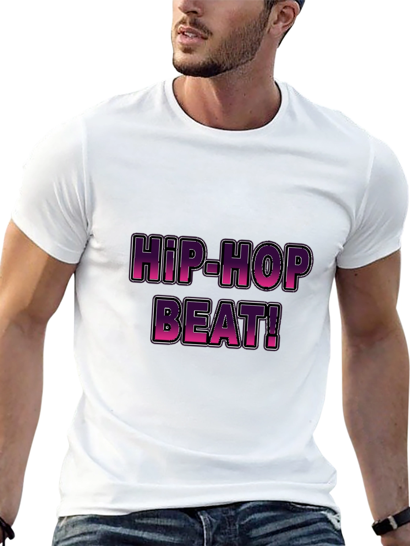 Black Hip-Hop Beat! Graphic T-Shirt view 13
