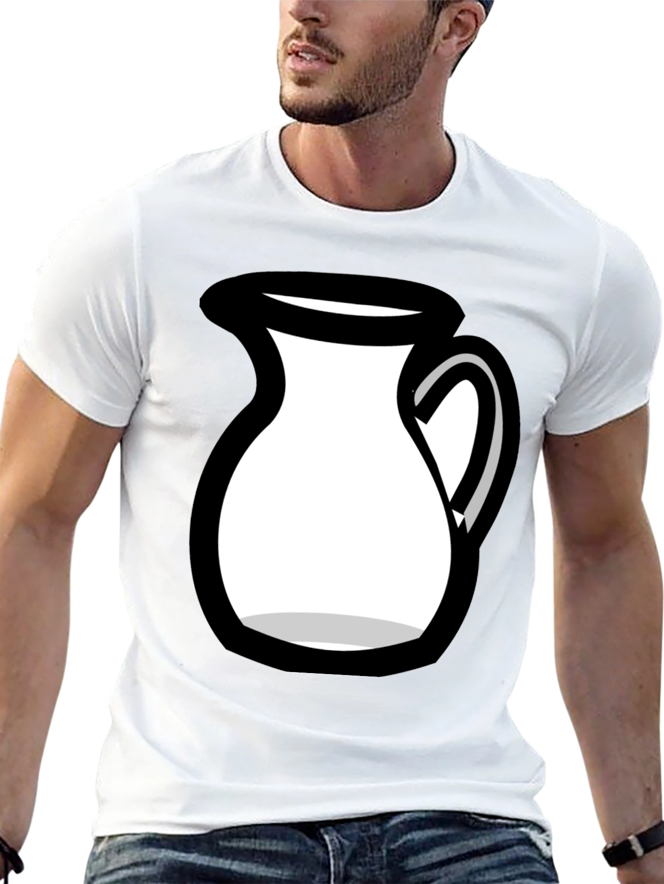 Black Milk Pitcher Graphic Tee - Unique Design view 13