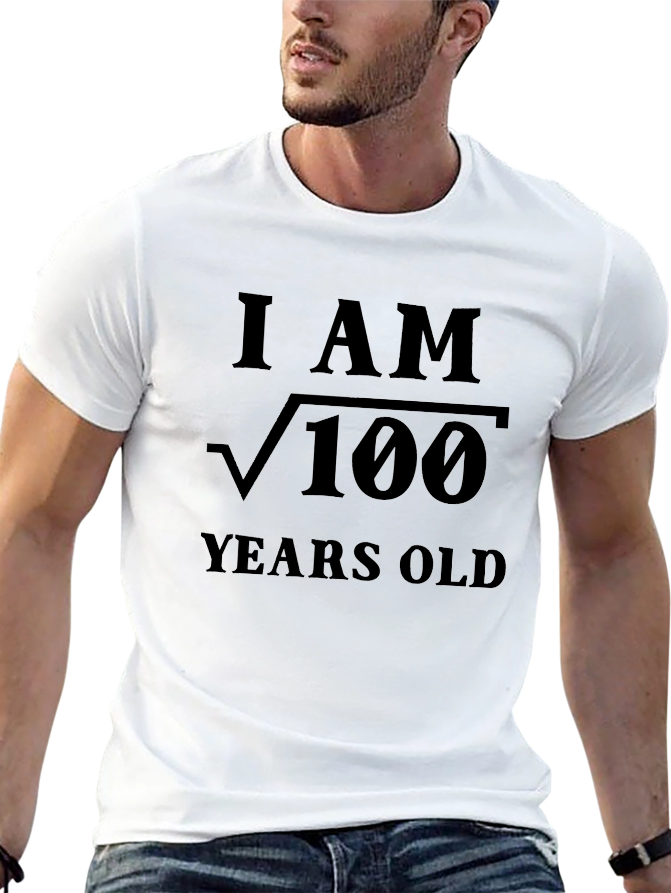 Black I Am Root 100 - Funny 10 Year Old T-Shirt view 13