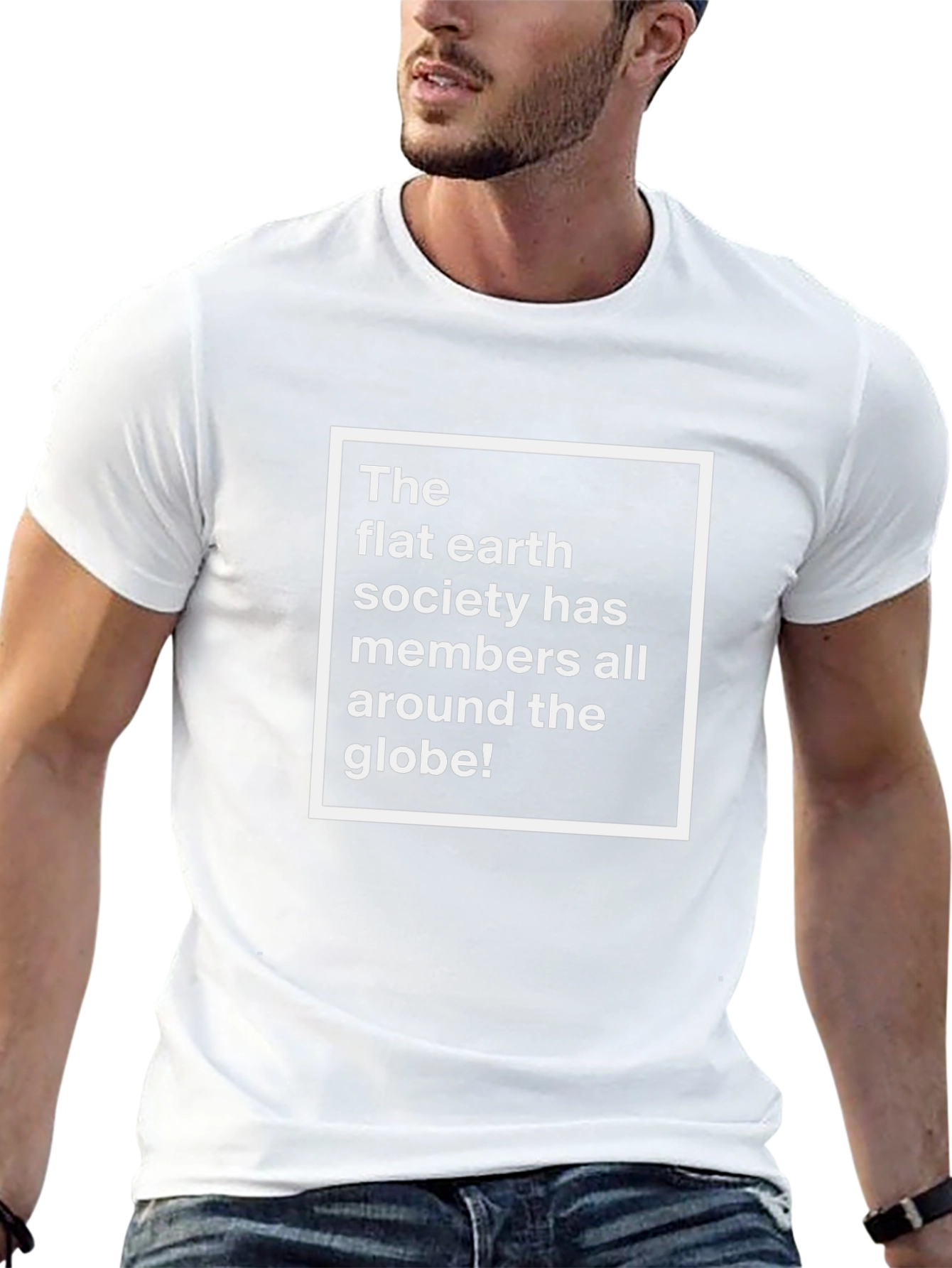 Black Flat Earth Society T-Shirt Funny Conspiracy Theory Tee view 13