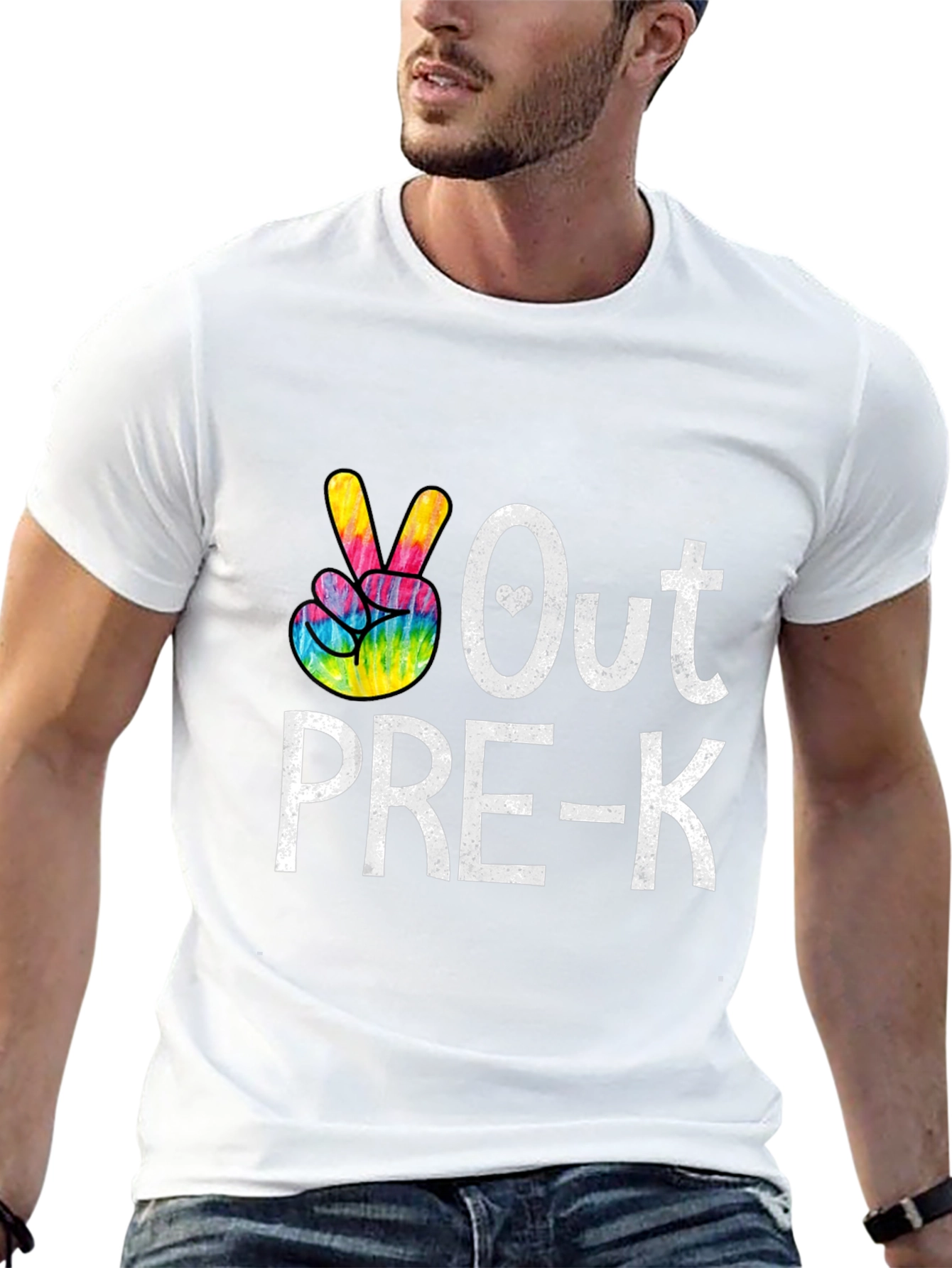 Black Peace Out Pre-K T-Shirt Graduation Tee view 13