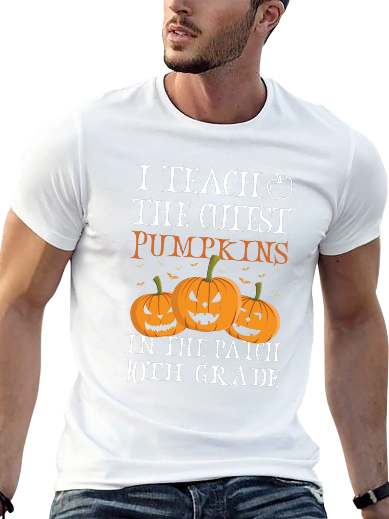 Black I Teach The Cutest Pumpkins T-Shirt view 13