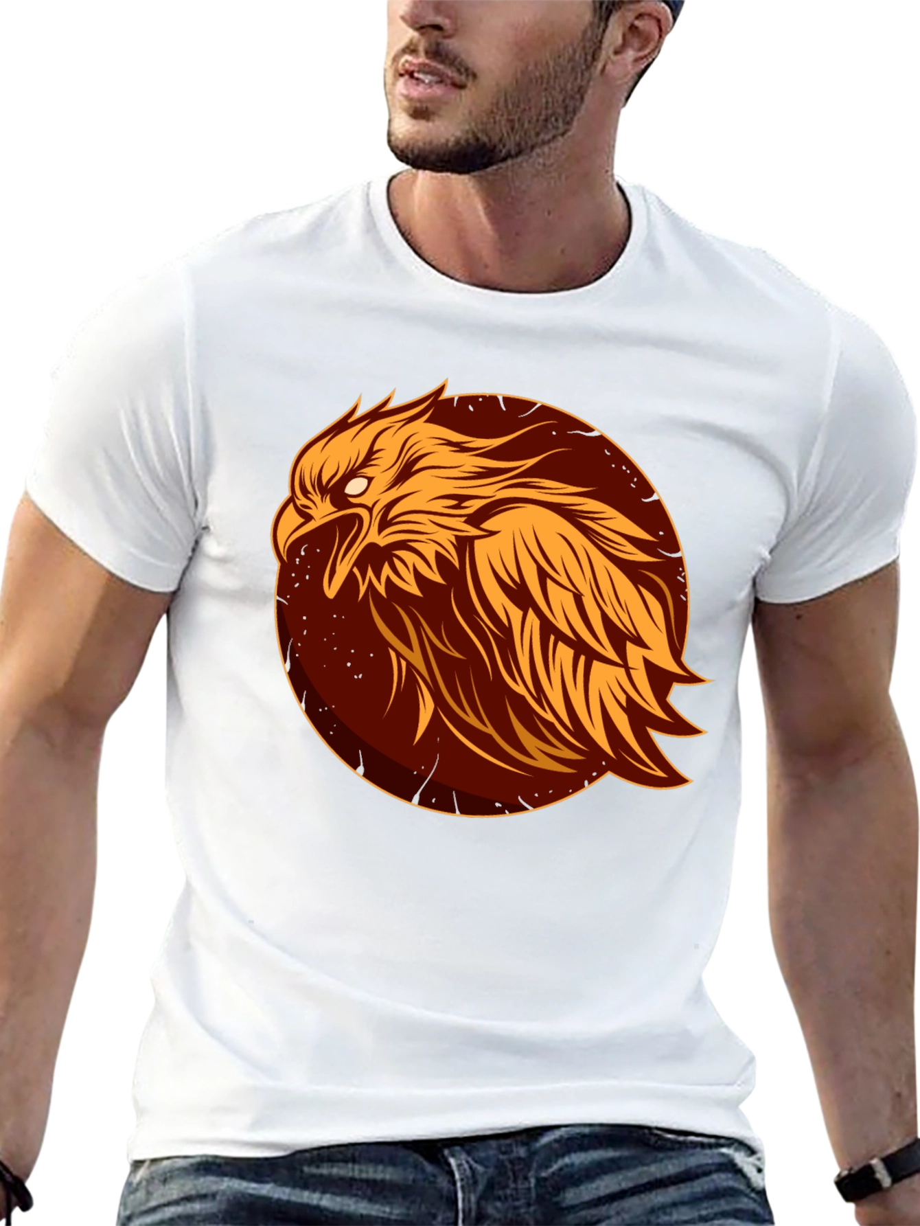 Black Eagle Graphic Tee - Bold Bird Design view 13