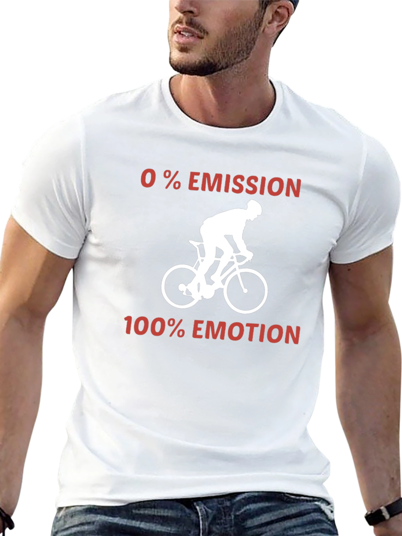 Black Eco Ride T-Shirt - 0% Emission, 100% Emotion! view 13