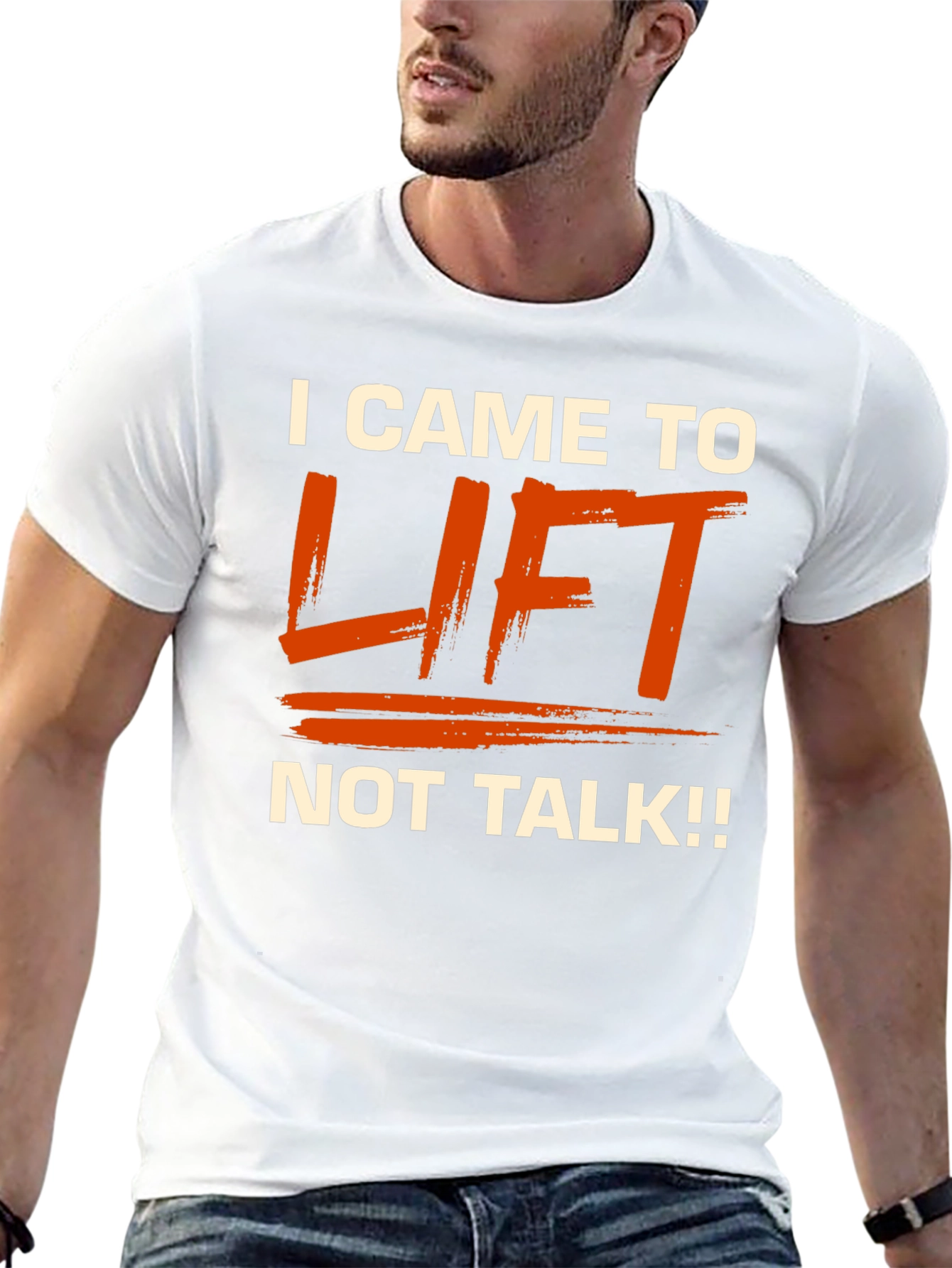 Black I Came to Lift T-Shirt view 13