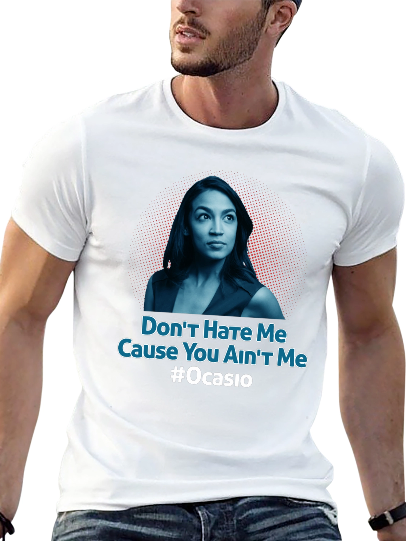 Black Don't Hate Me AOC T-Shirt view 13