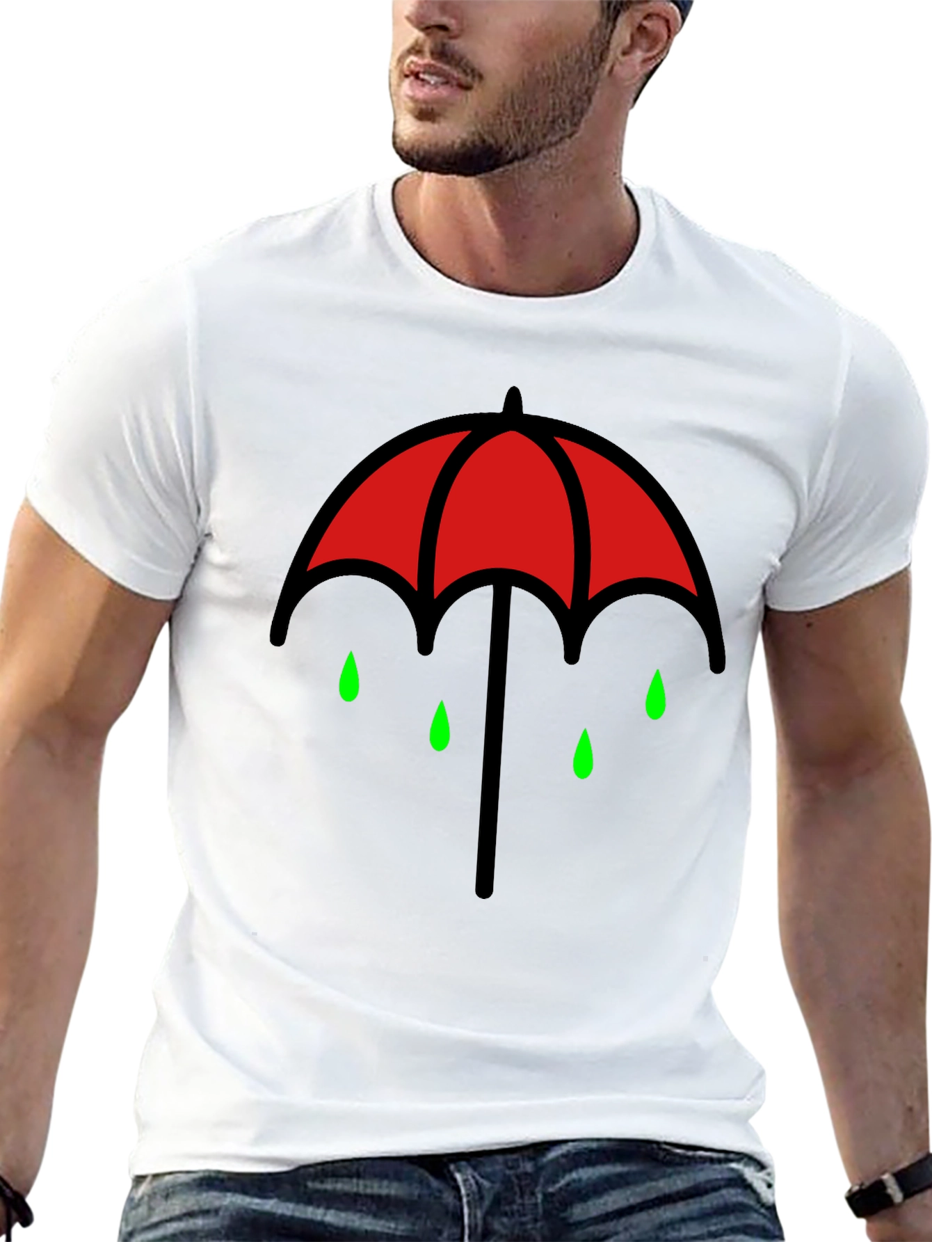 Black Umbrella Academy Inspired Graphic Tee - Black Cotton T-Shirt view 13