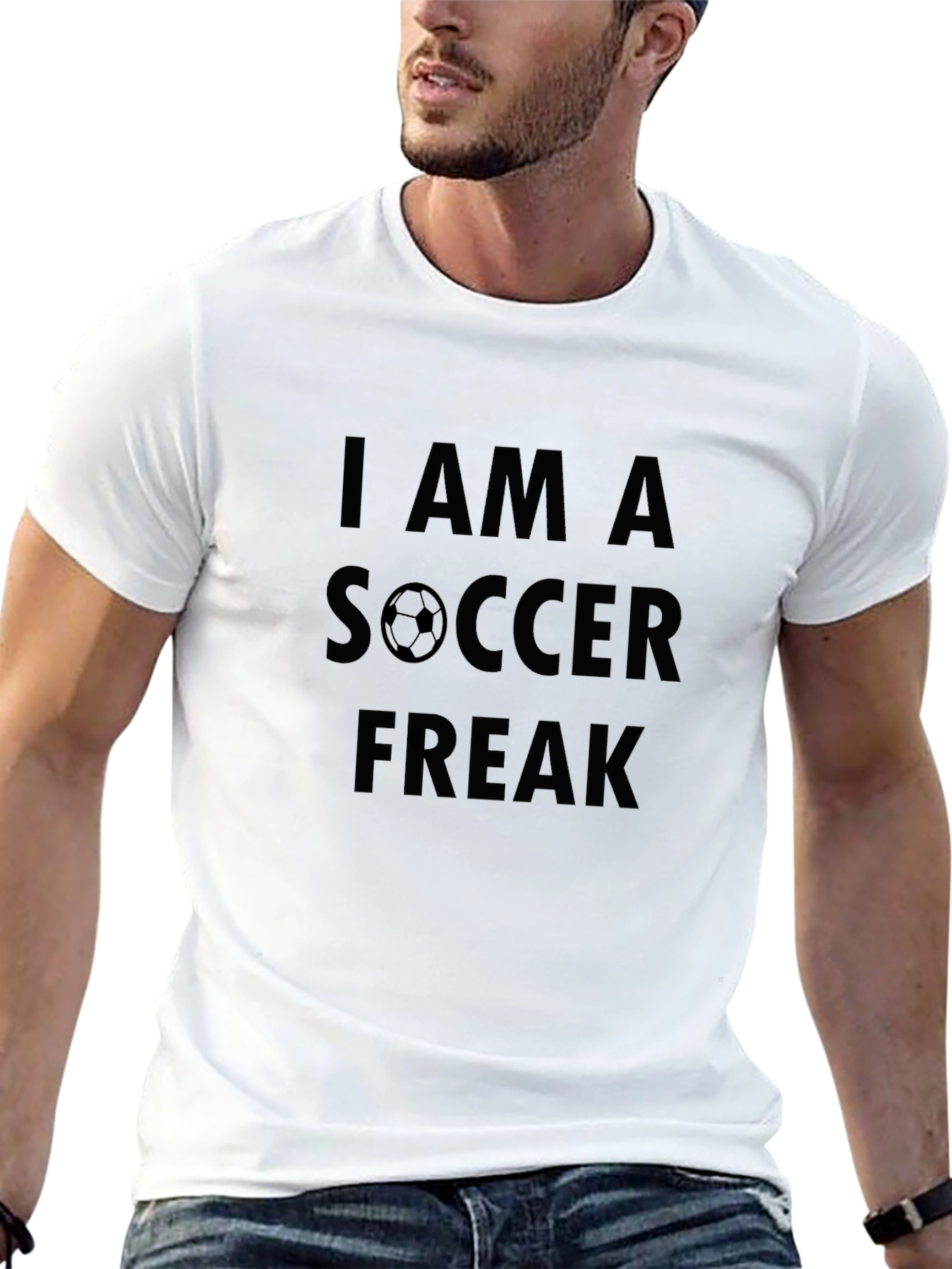 Black Soccer Freak Graphic Tee - Black Short Sleeve view 13