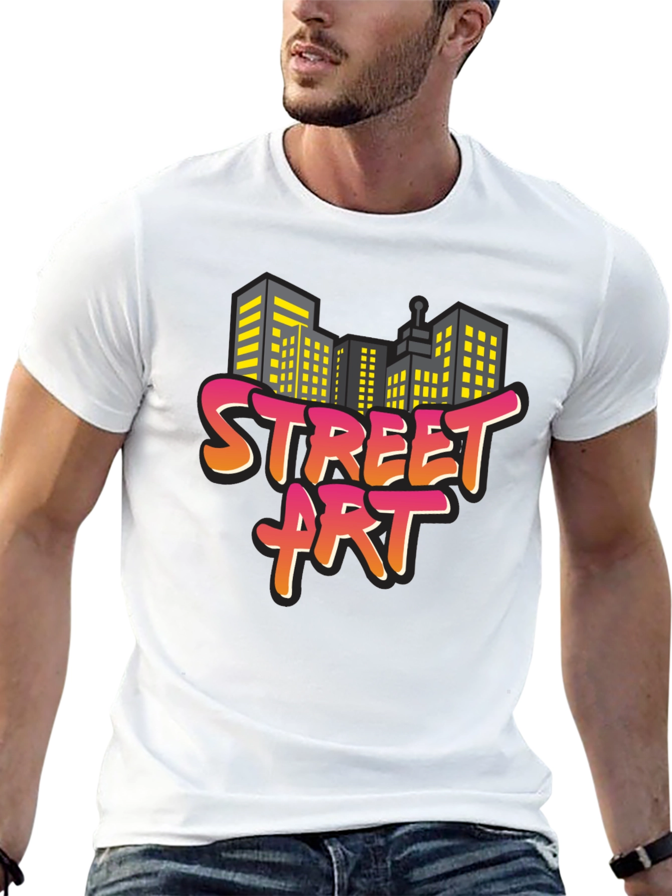 Black Street Art Graphic Tee - Urban Style view 13