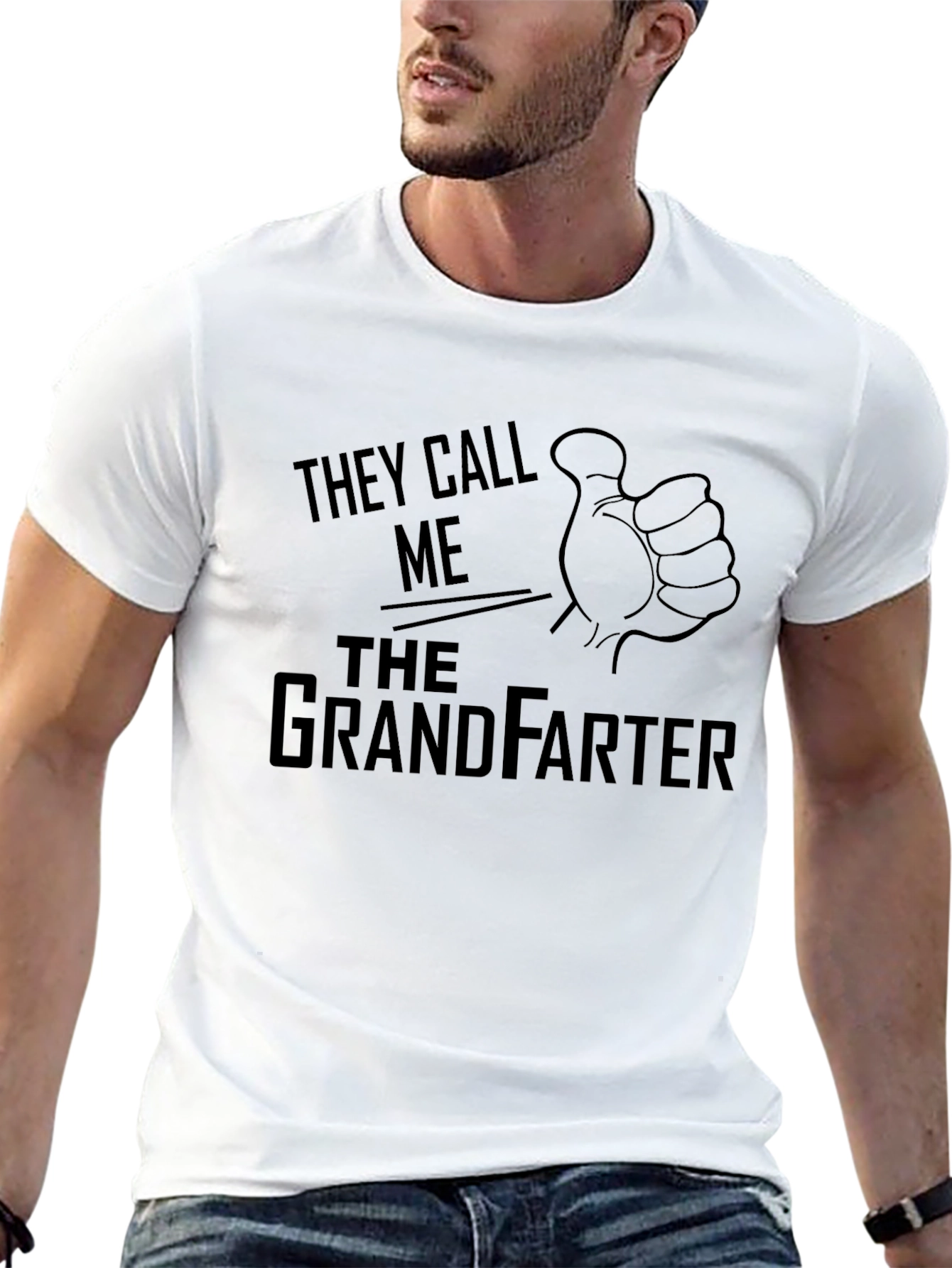 Black Funny Grandfarter T-Shirt - Gag Gift Tee view 13