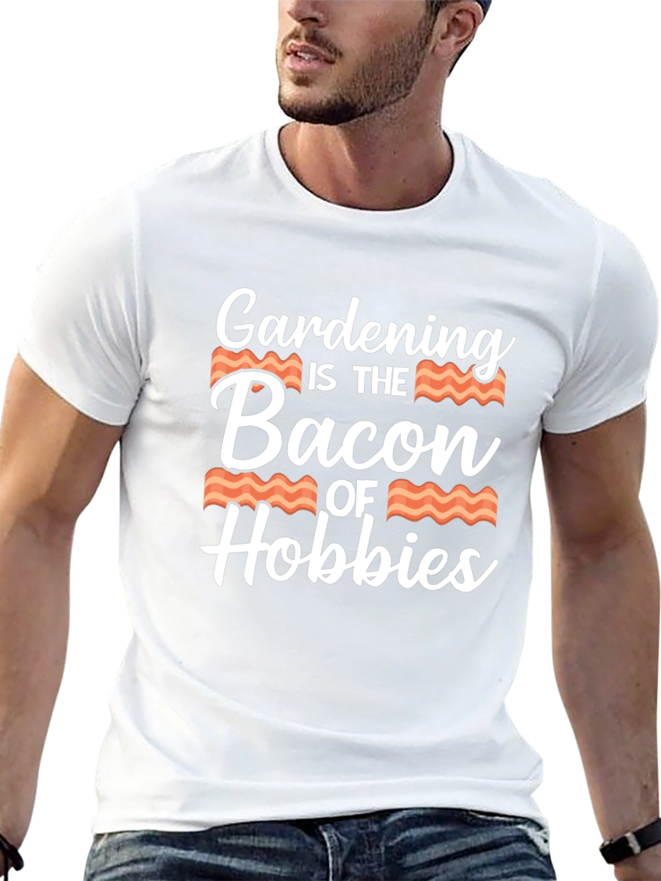 Black Gardening is the Bacon of Hobbies T-Shirt view 13