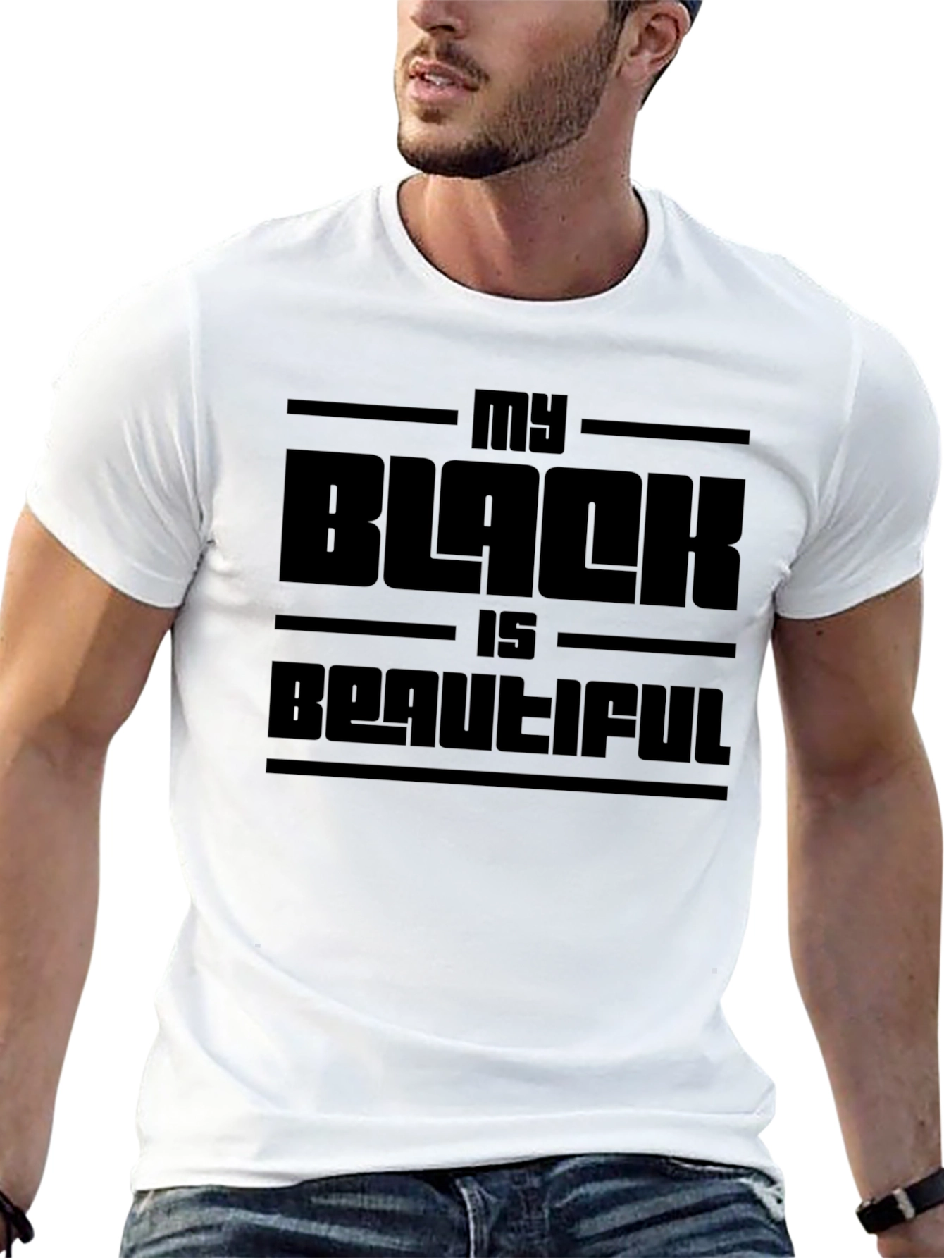 Black My Black Is Beautiful Graphic Tee - Bold Statement T-Shirt view 13