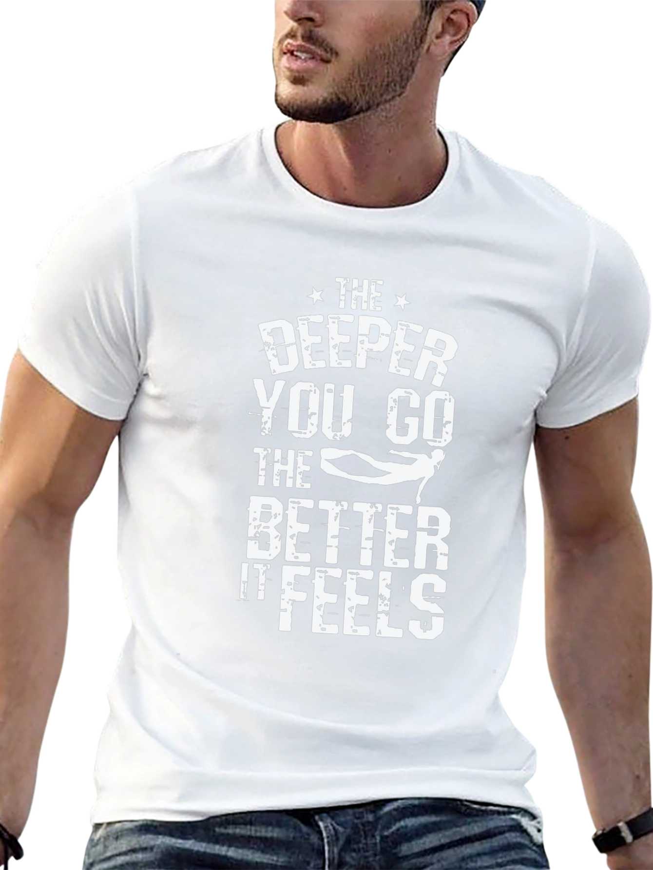 Black The Deeper You Go T-Shirt view 13