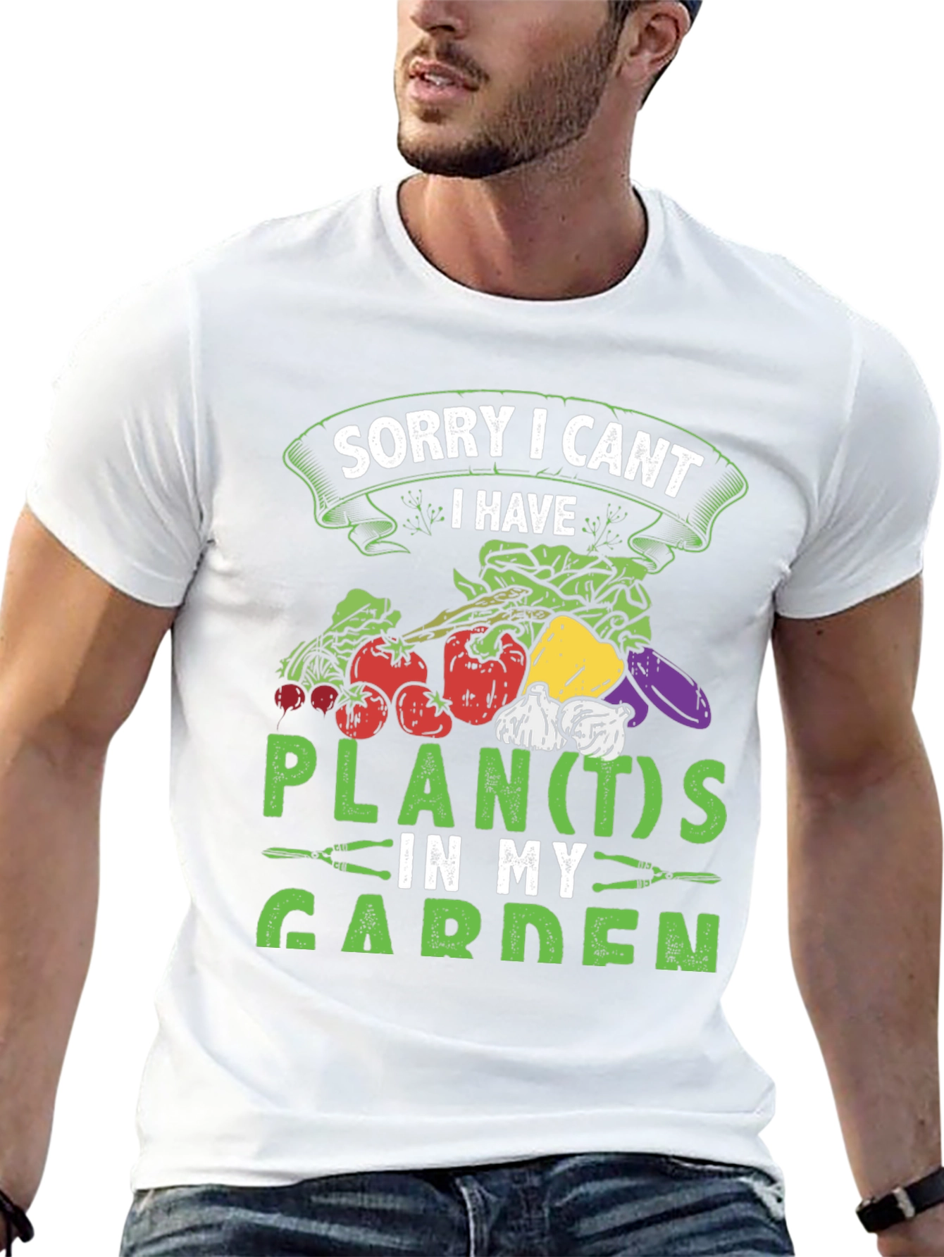 Black Funny Gardener T-Shirt - Plants in My Garden Tee view 13