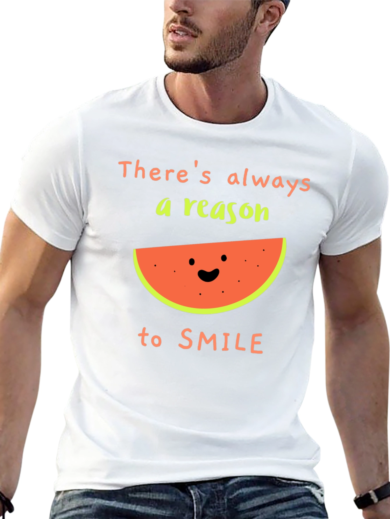 Black There's Always a Reason to Smile Graphic Tee view 13