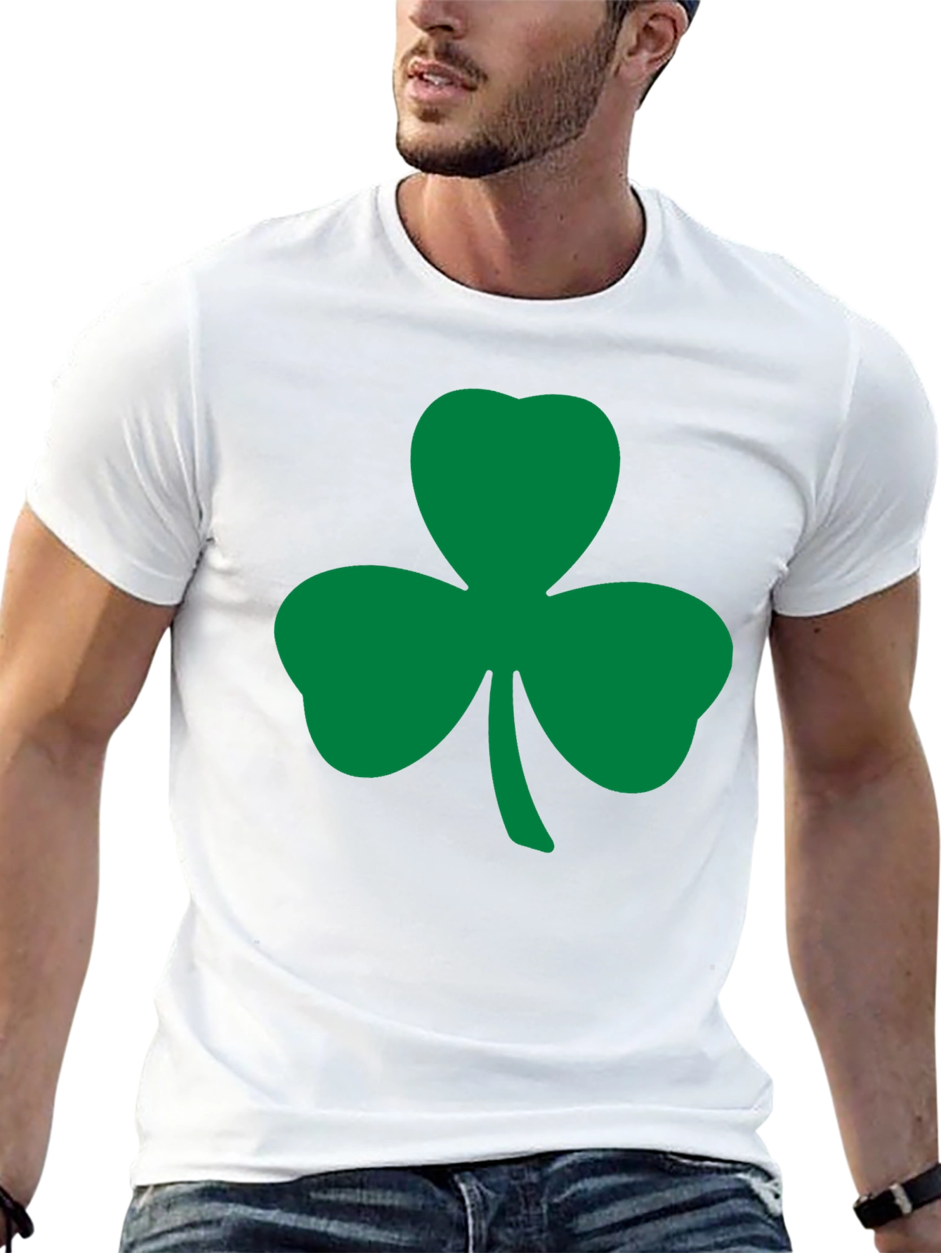 Black Shamrock T-Shirt - St. Patrick's Day Lucky Tee view 13