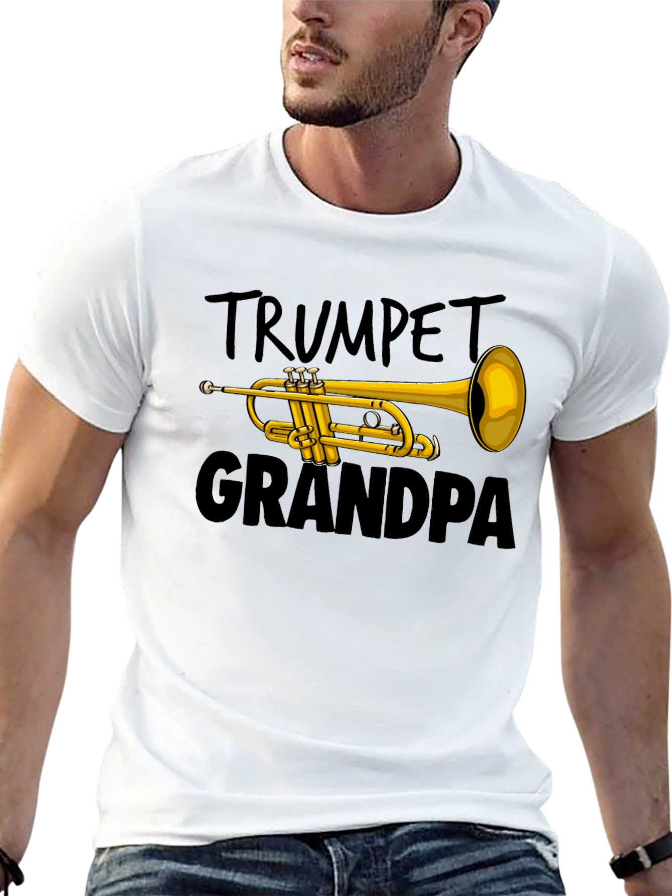 Black Trumpet Grandpa T-Shirt view 13