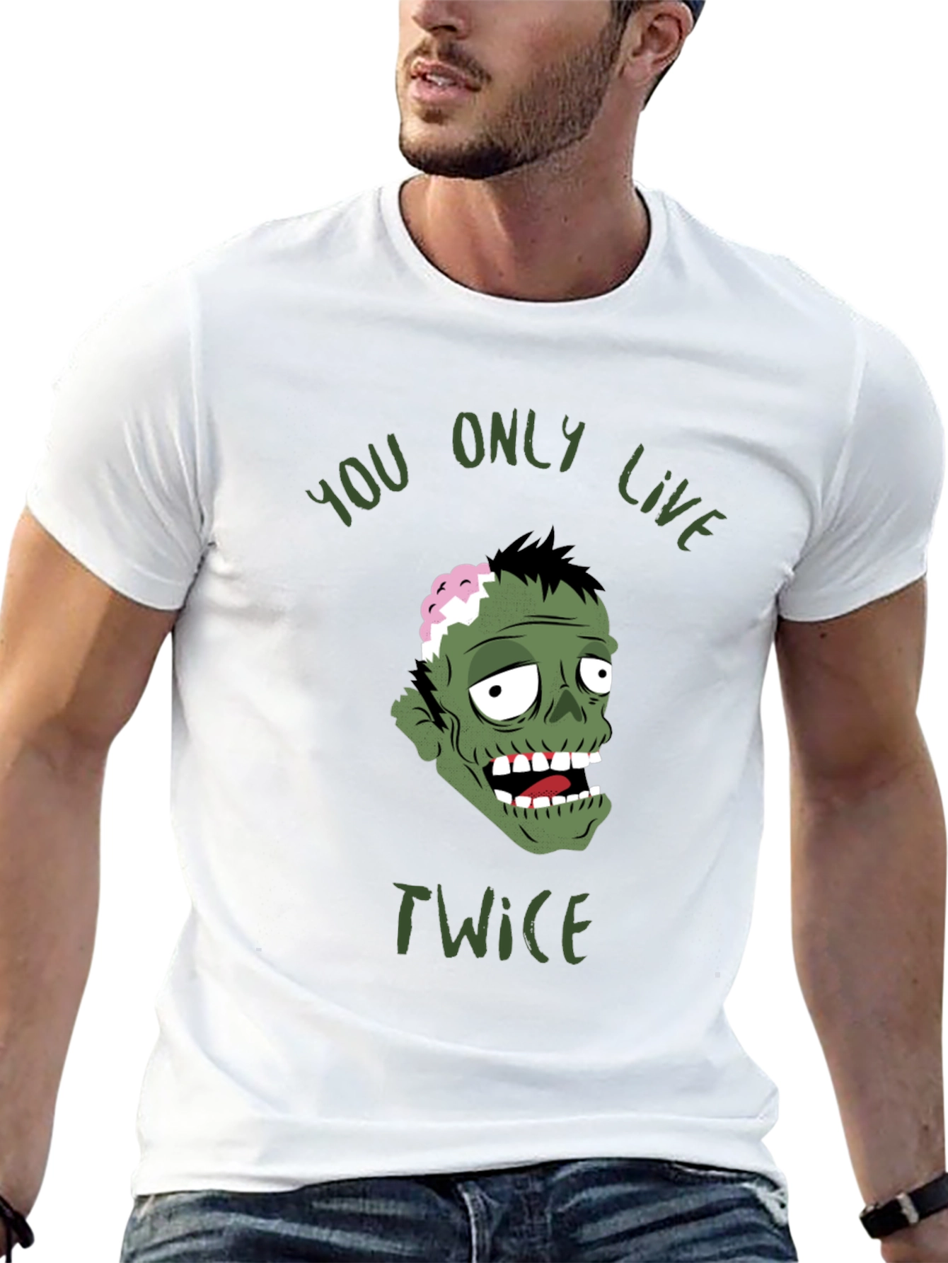 Black Zombie You Only Live Twice Graphic T-Shirt view 13
