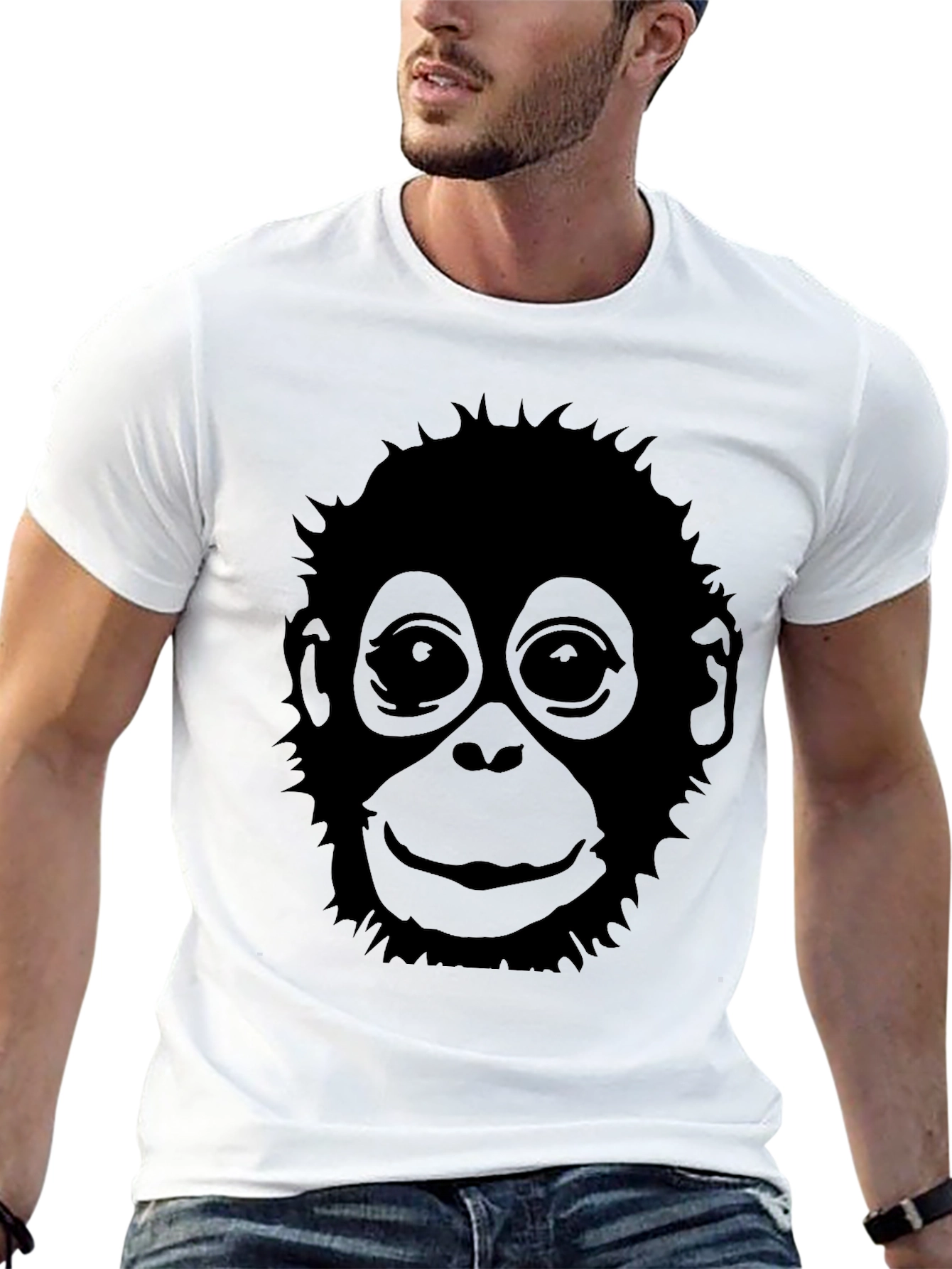 Black Monkey Graphic Black T-Shirt view 13