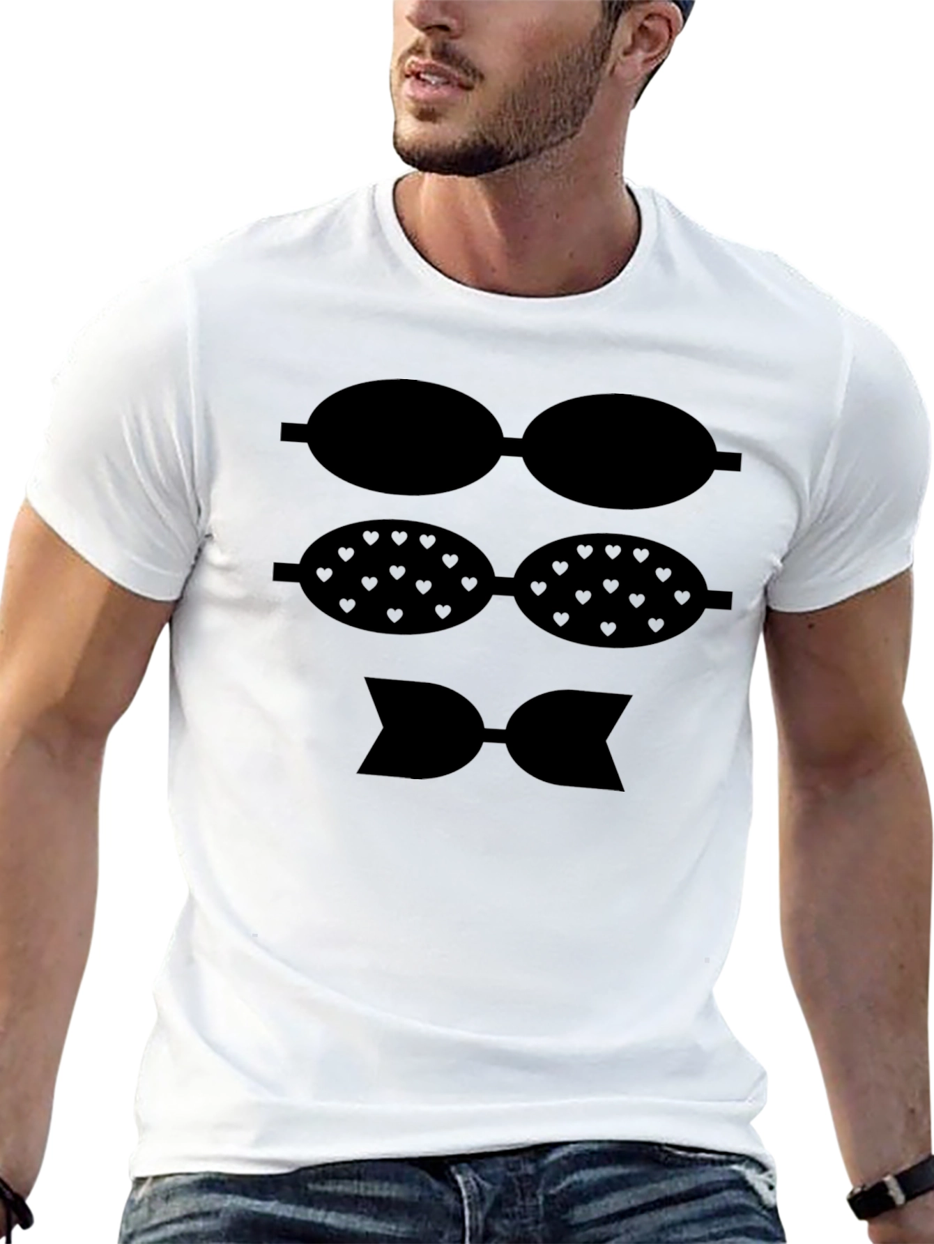 Black Bow Lover T-Shirt - Fun Bow Design view 13