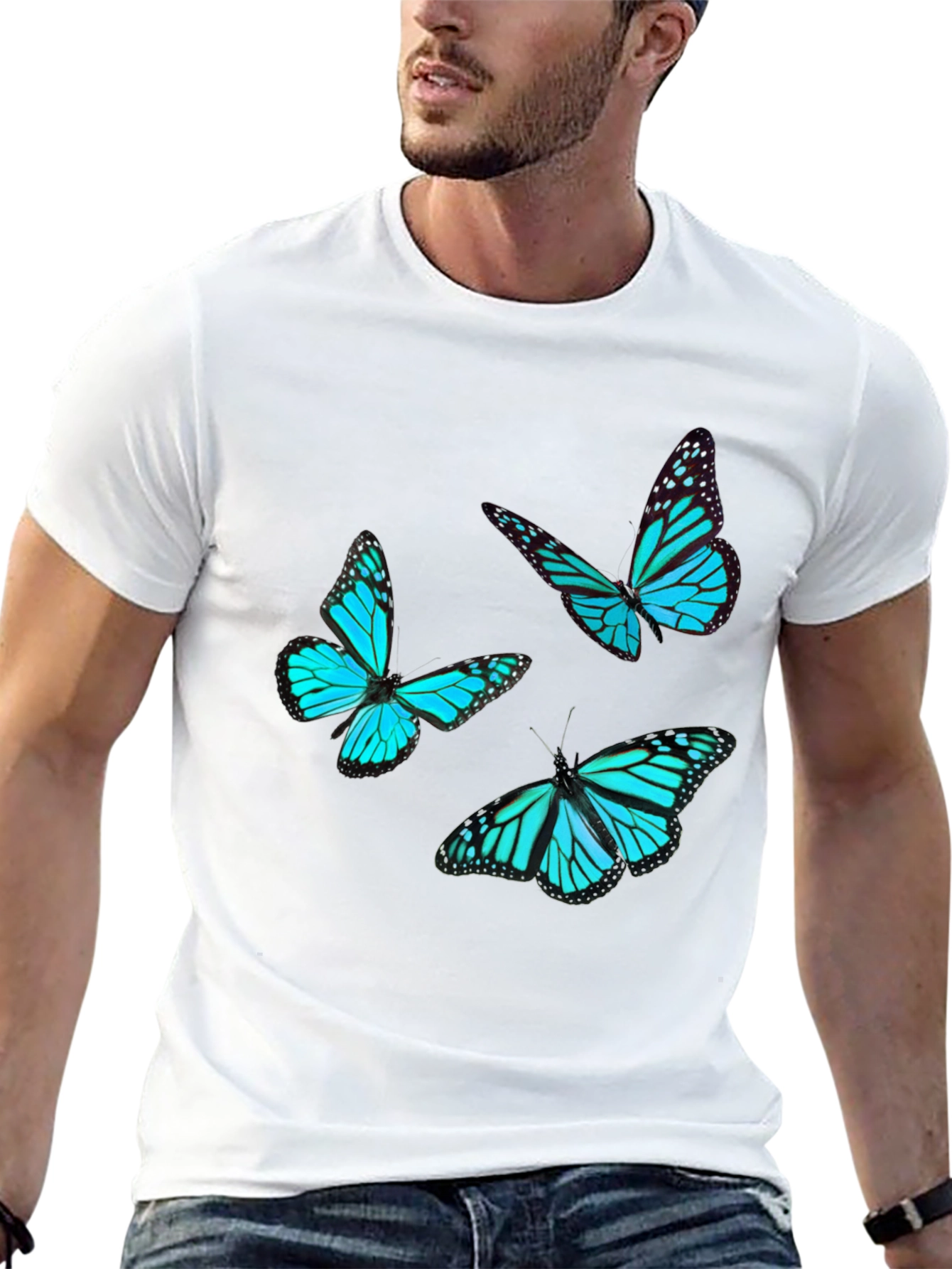 Black Butterfly Graphic Tee - Black view 13