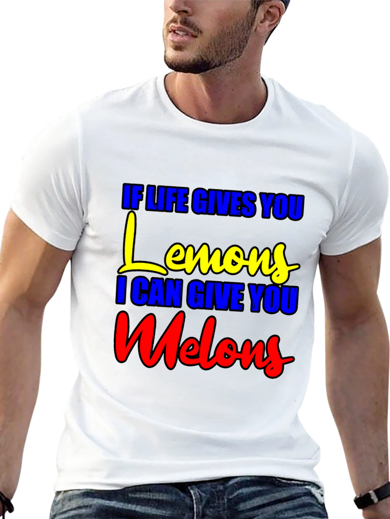 Black Life Gives You Lemons, Melons T-Shirt - Funny Graphic Tee view 13