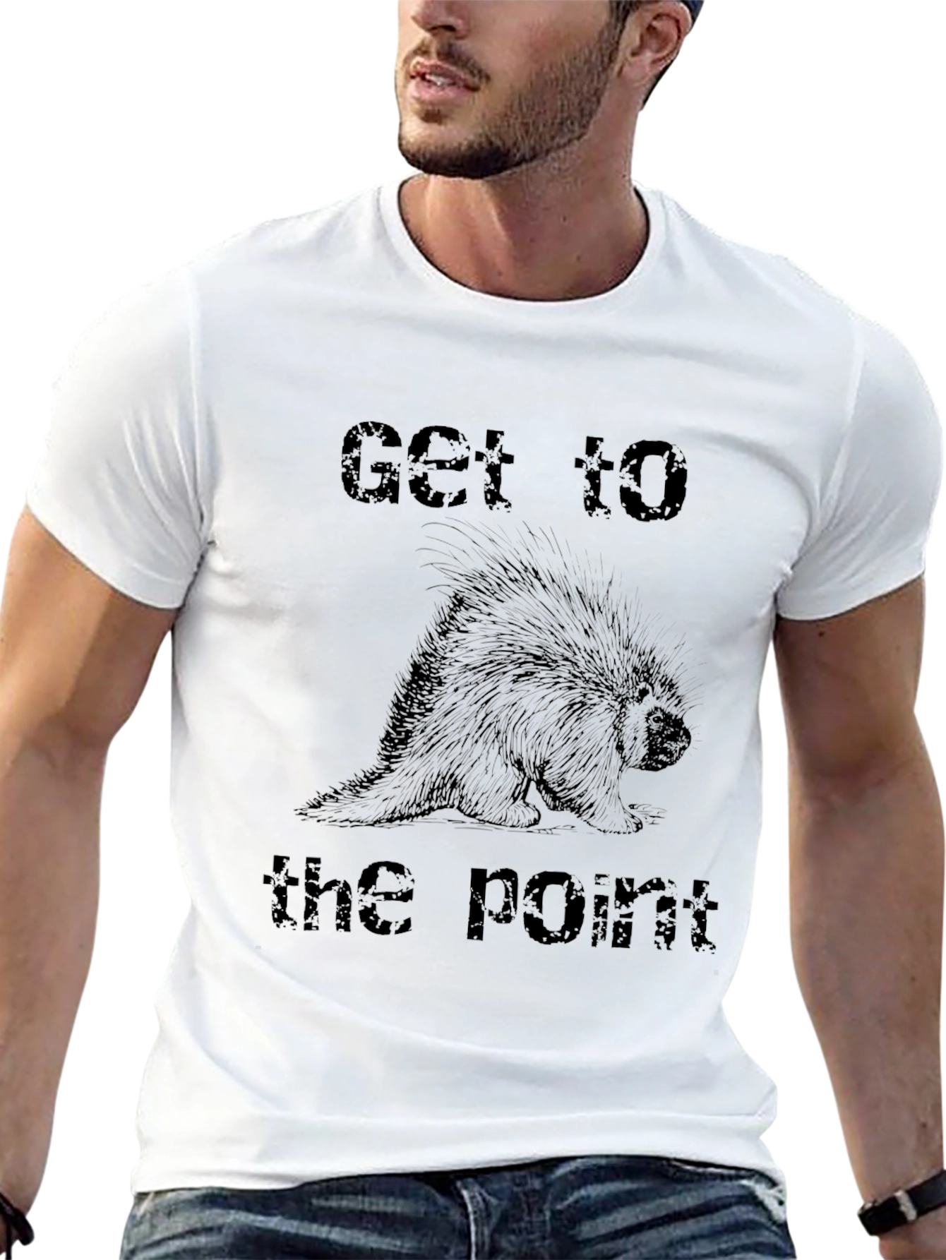 Get to the Point Porcupine Graphic T-Shirt - 13