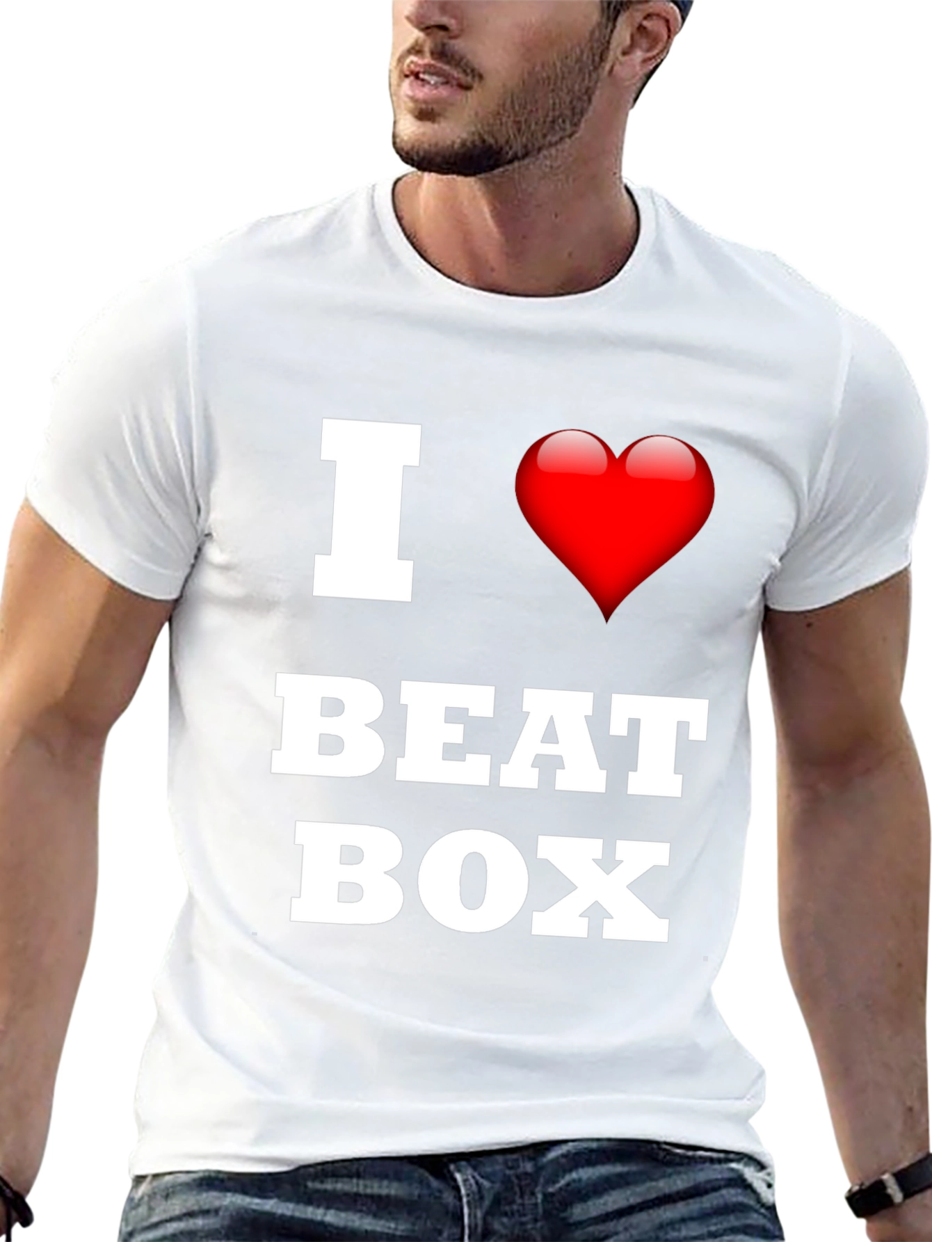 Black I Love Beat Box Black T-Shirt view 13