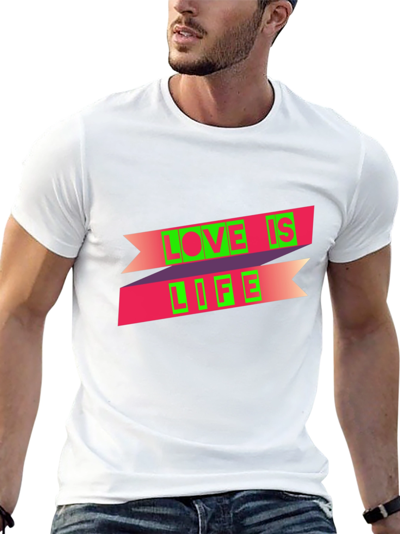 Black Love is Life Graphic Tee - Black view 13