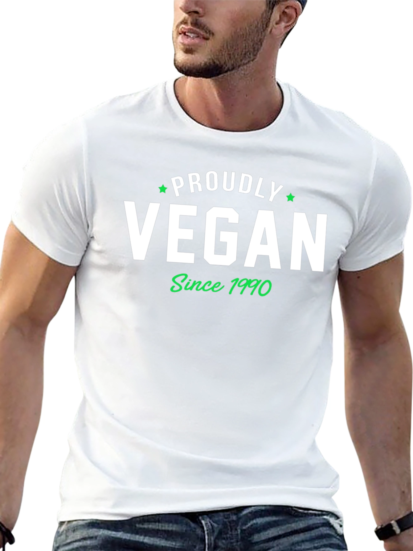 Proudly Vegan Since 1990 Graphic T-Shirt - 13