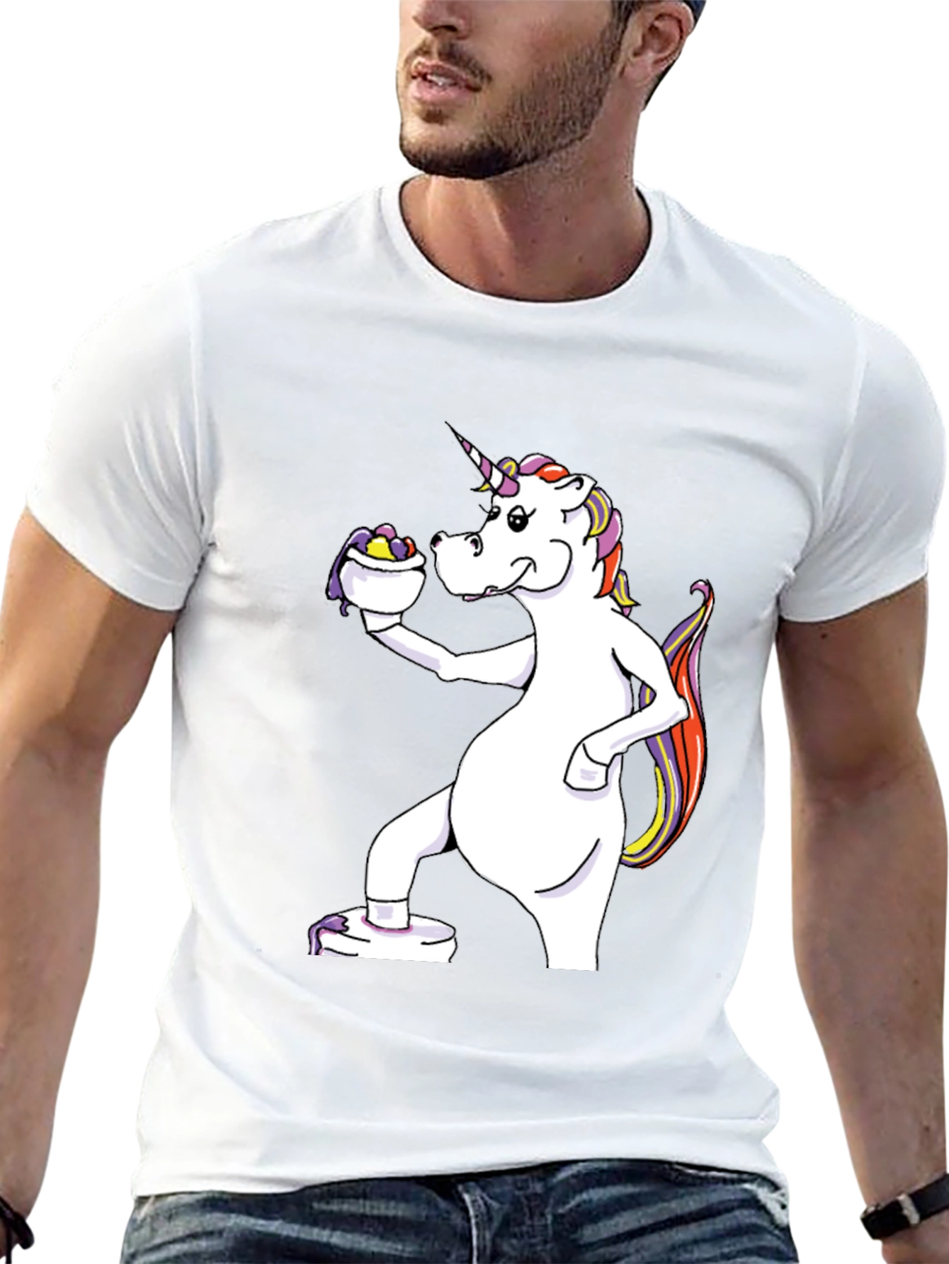 Black Unicorn Easter Egg Hunt T-Shirt view 13