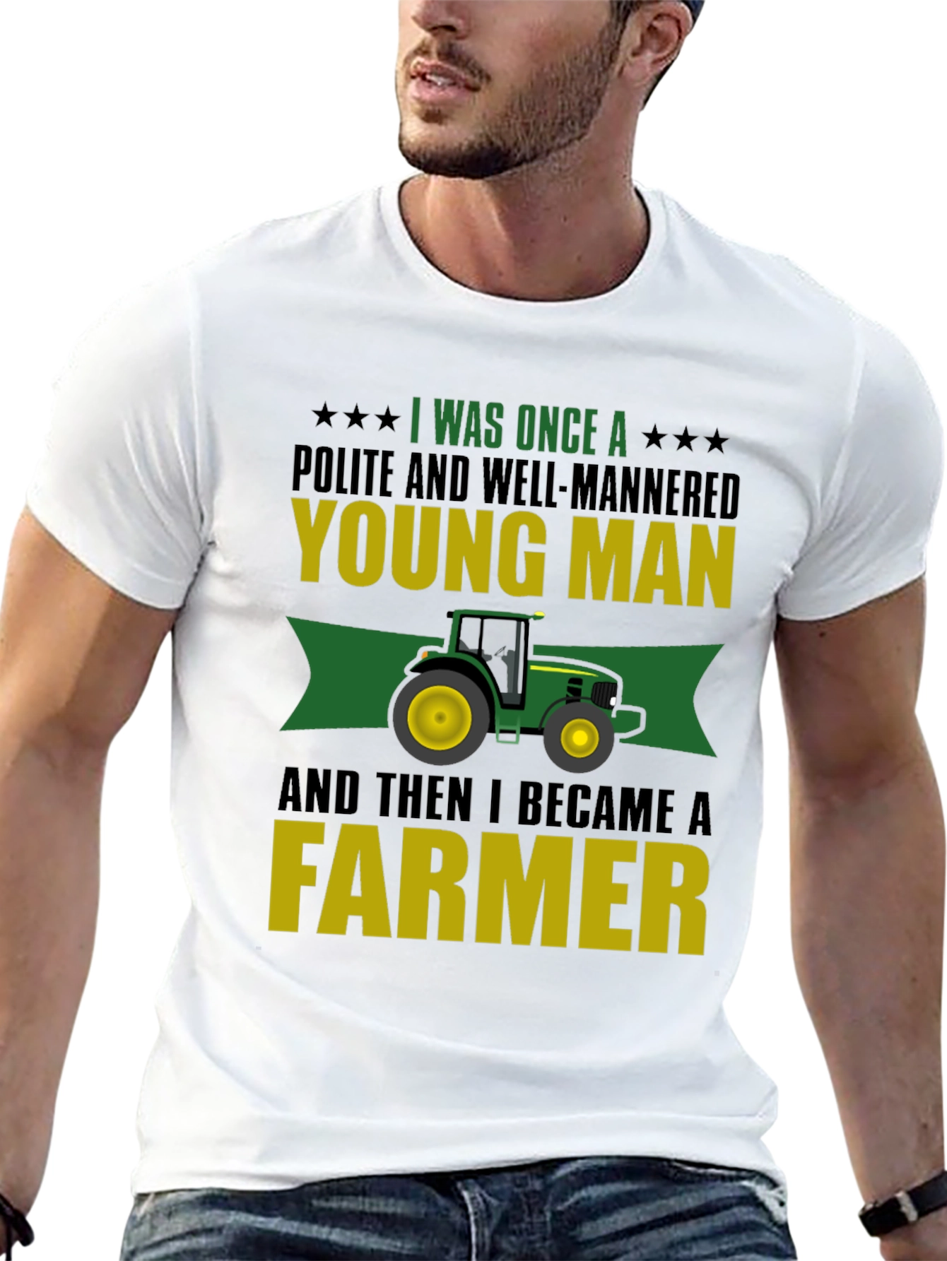 Farmer T-Shirt: Young Man to Farmer Tee - 13