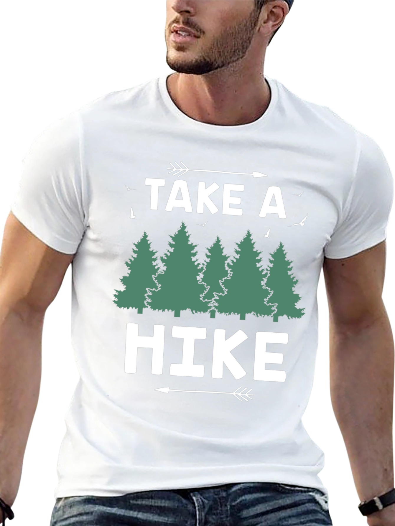 Black Take a Hike Graphic Tee - Nature Lover's Shirt view 13
