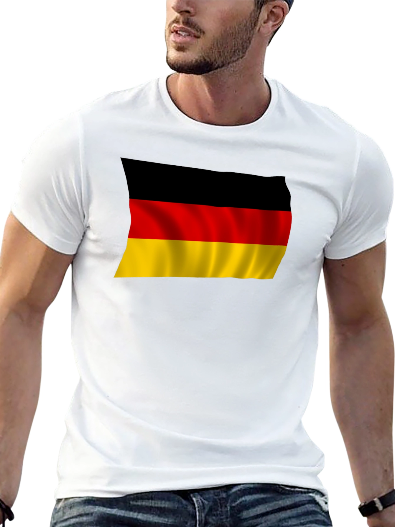 Black Germany Flag T-Shirt - Black Pride Tee view 13