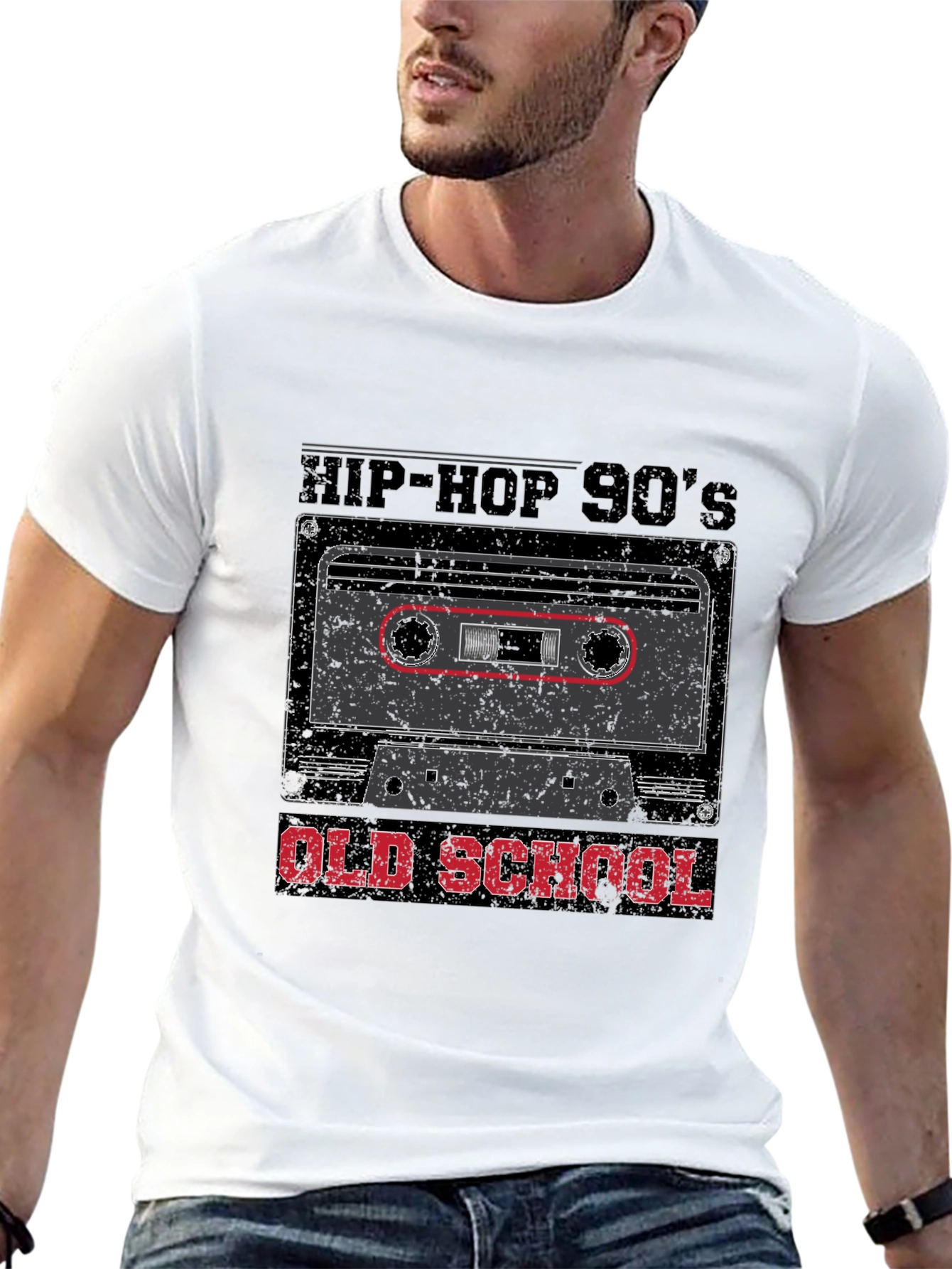 Black Hip-Hop 90's Old School Graphic T-Shirt view 13