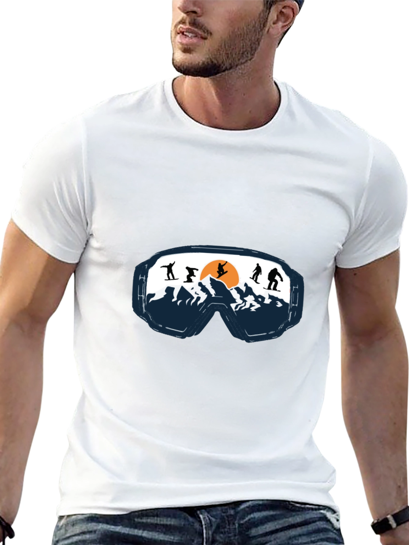 Ski Goggles Graphic Tee - Mountain Adventure Shirt - 13