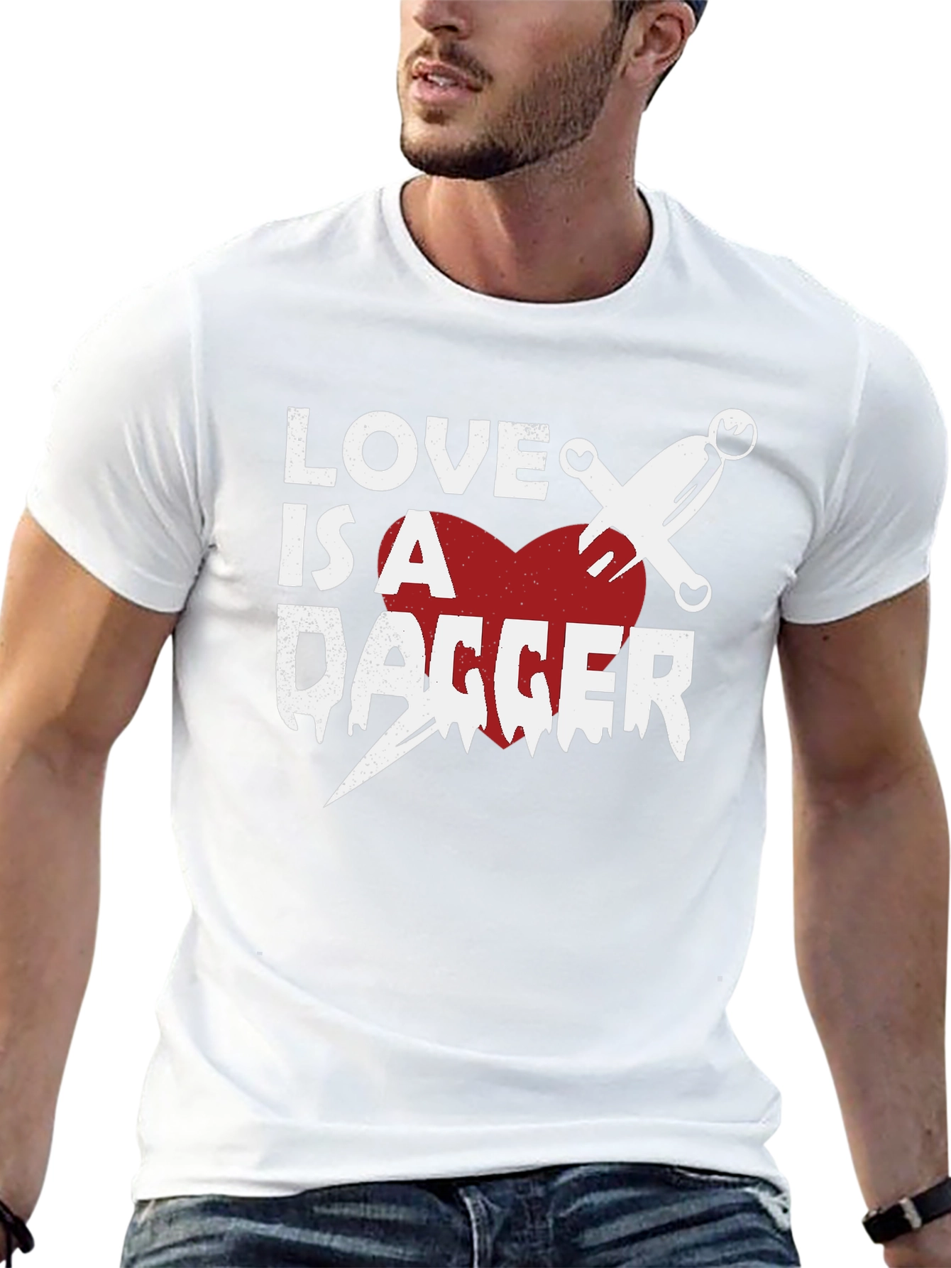 Black Love is a Dagger Graphic Tee view 13